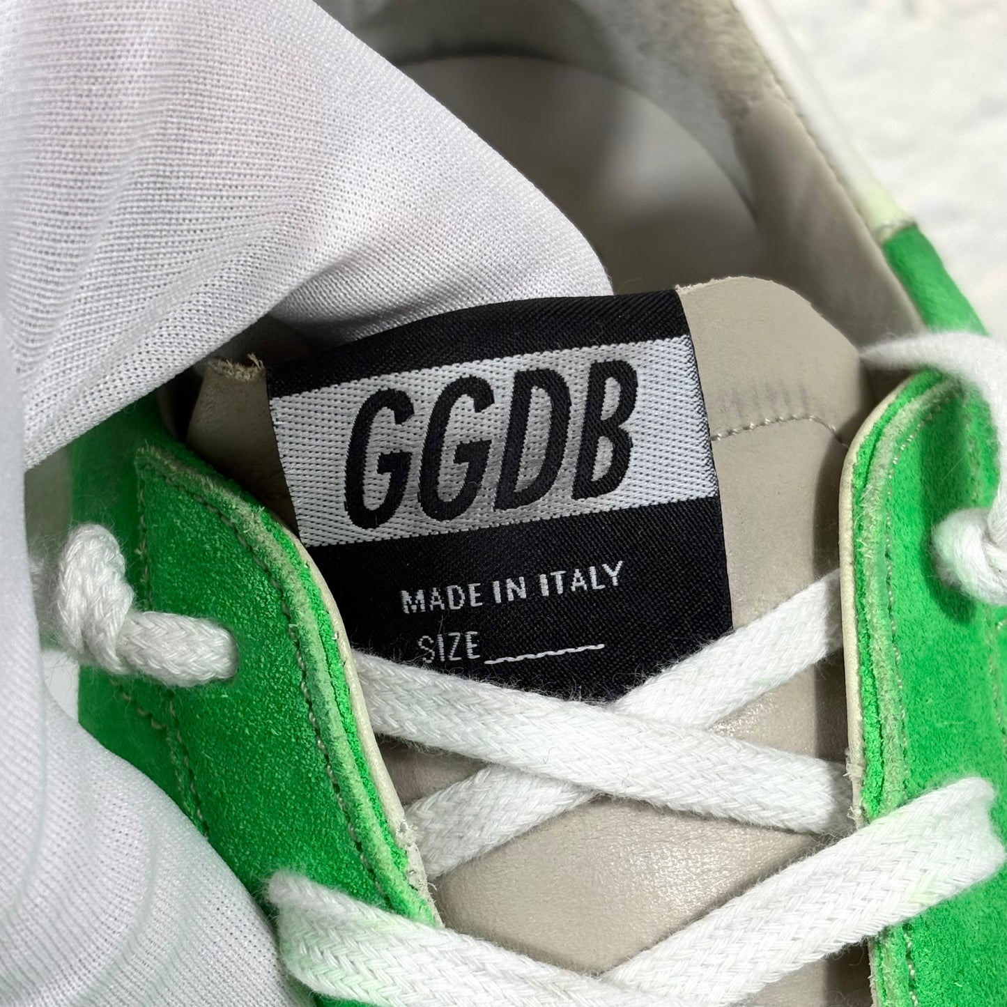 Golden goose Superstar Verdi con stella zebrata 39