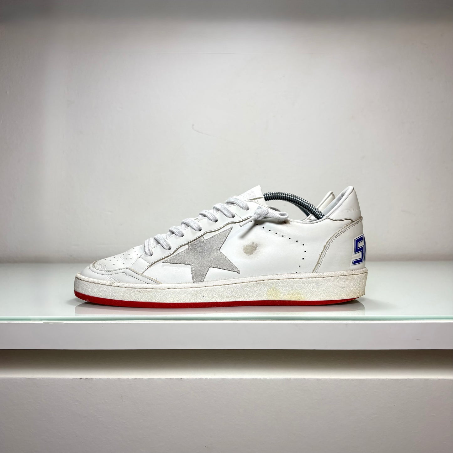 Golden goose ballstar bianco blu e rosso 40