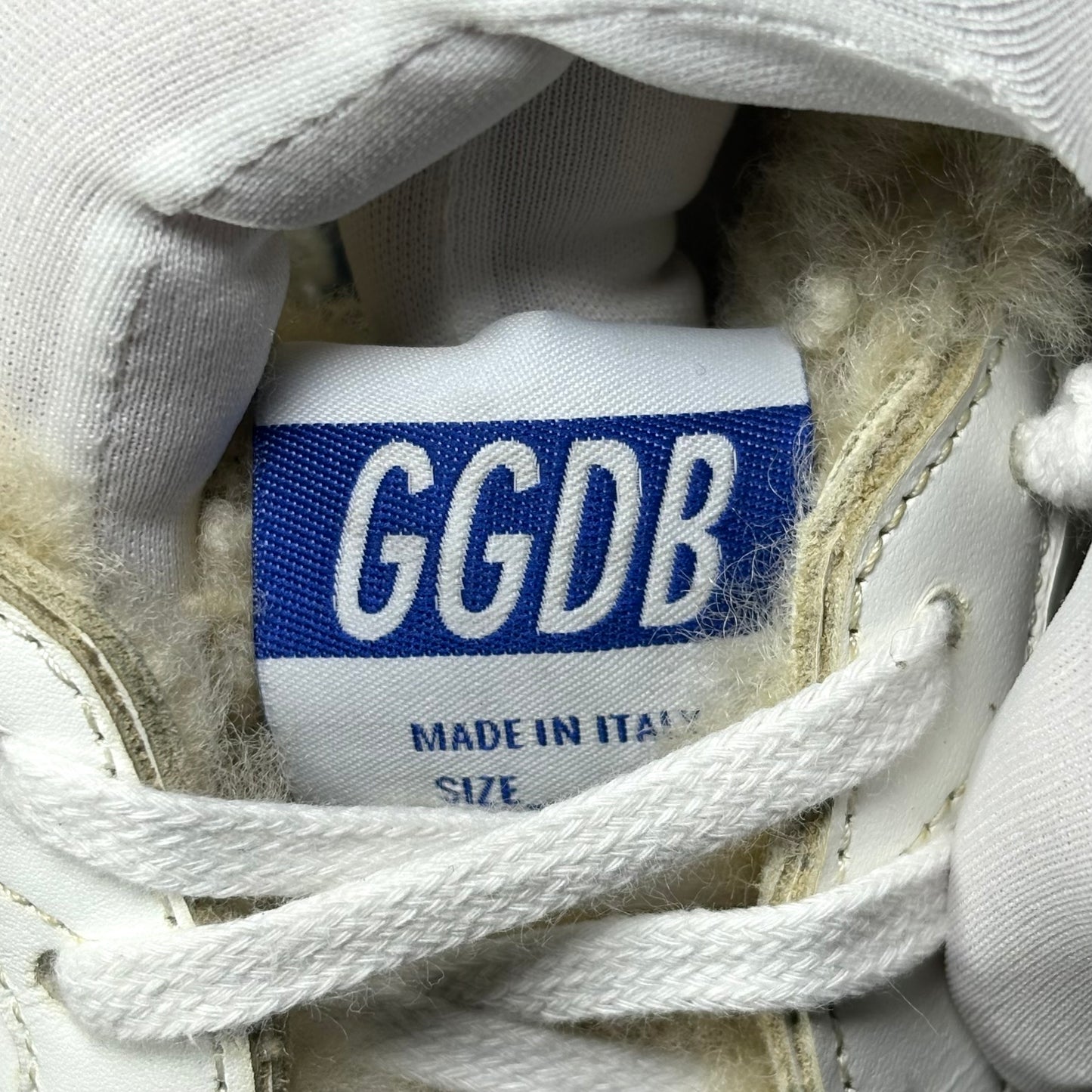 Golden goose Ballstar orsetto interno bianche, stella rossa e tallone blu 40