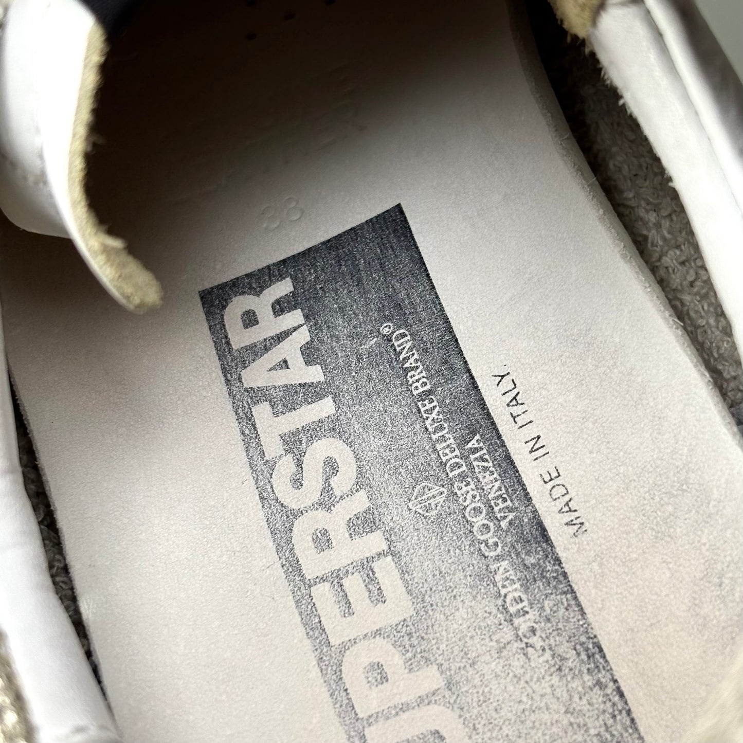 Golden goose Superstar bianche e oro 38