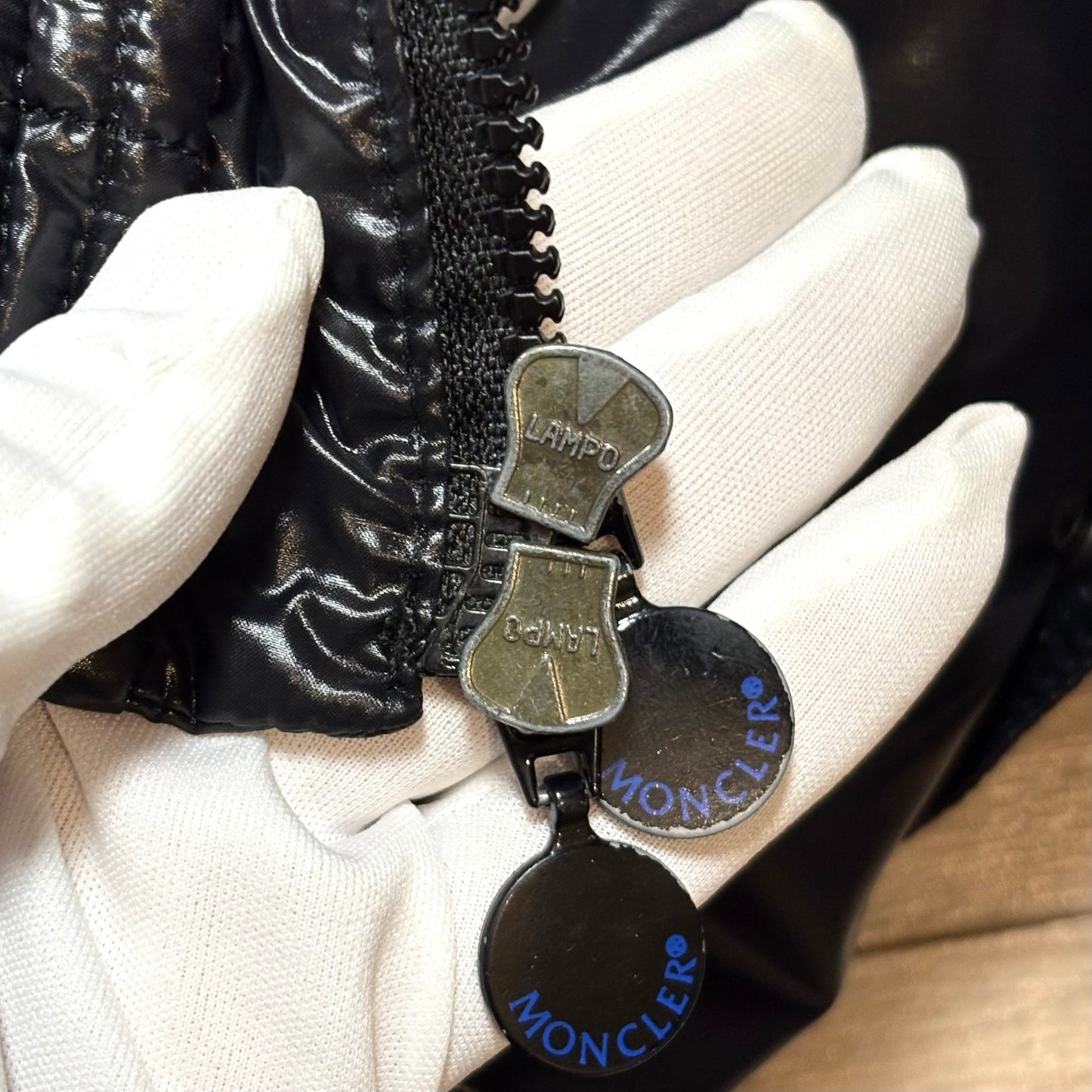 Moncler giubotto nero lucido 3 L