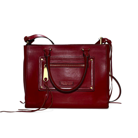 The Bridge Bauletto Rosso Ciliegia/Oro