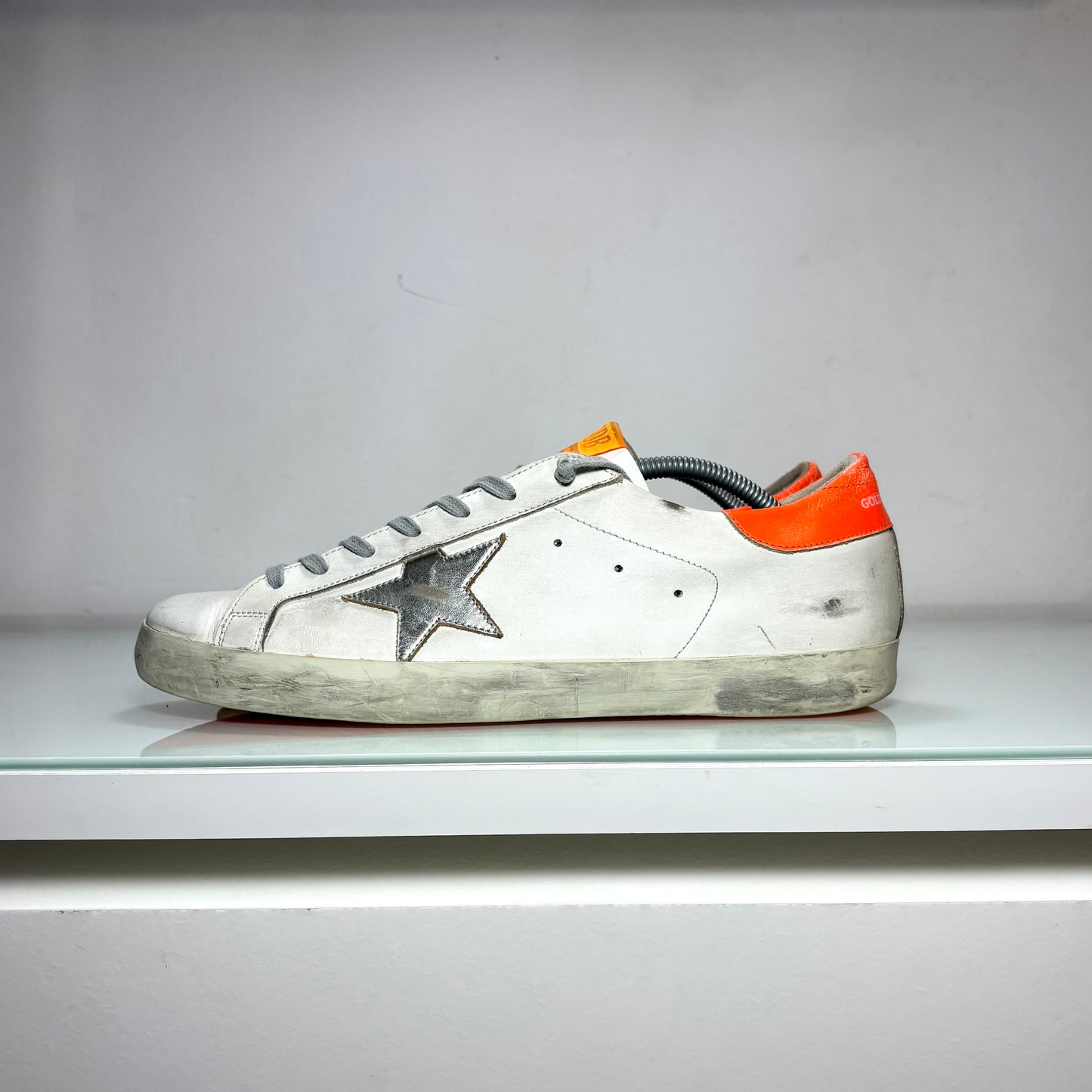 Golden goose Superstar bianco e arancio 45