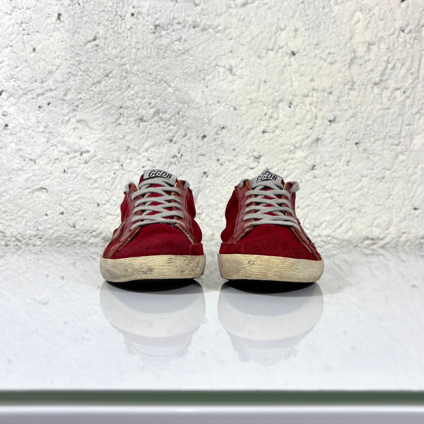 Golden goose Superstar in tessuto rosso 39