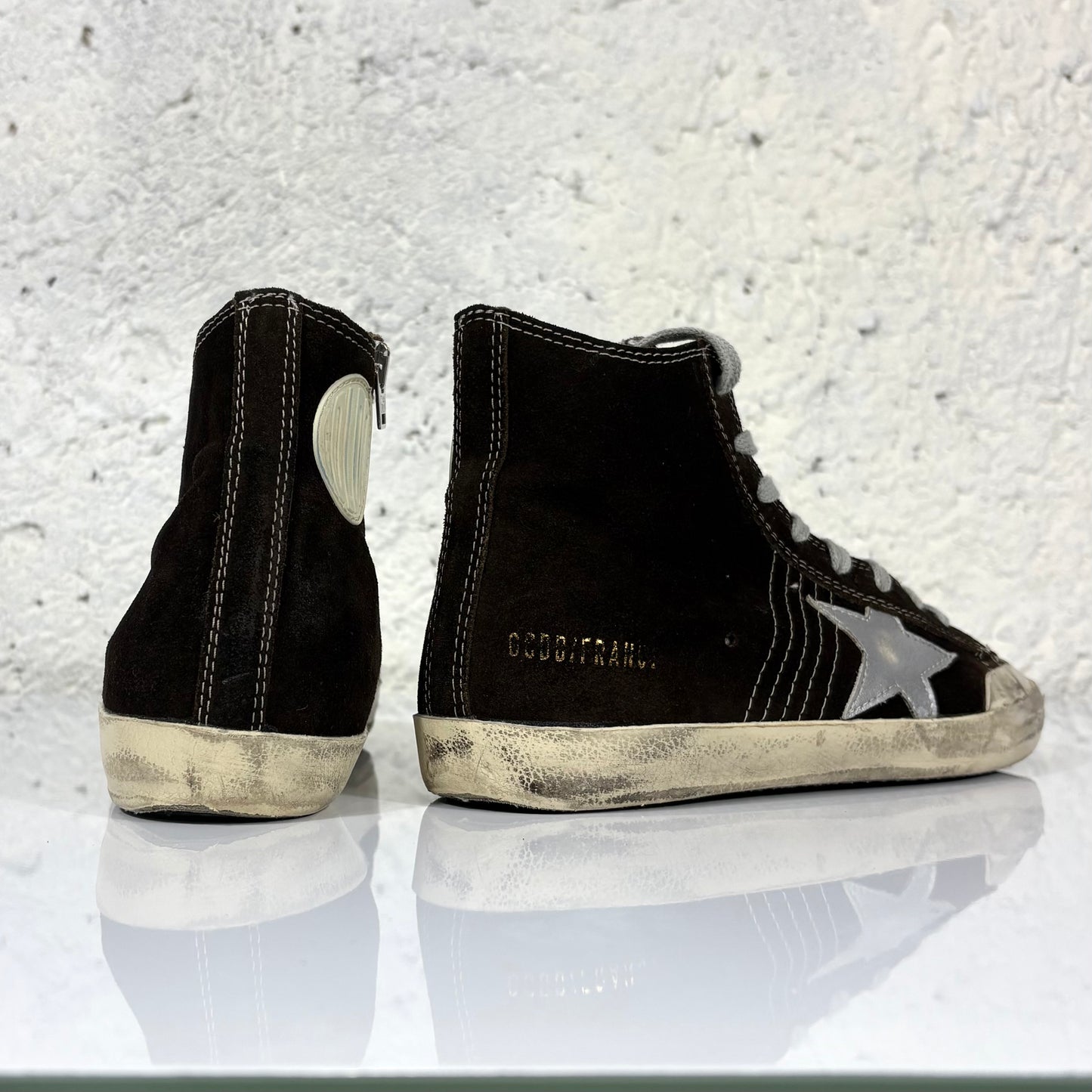 Golden goose Francy marroni in tessuto 37