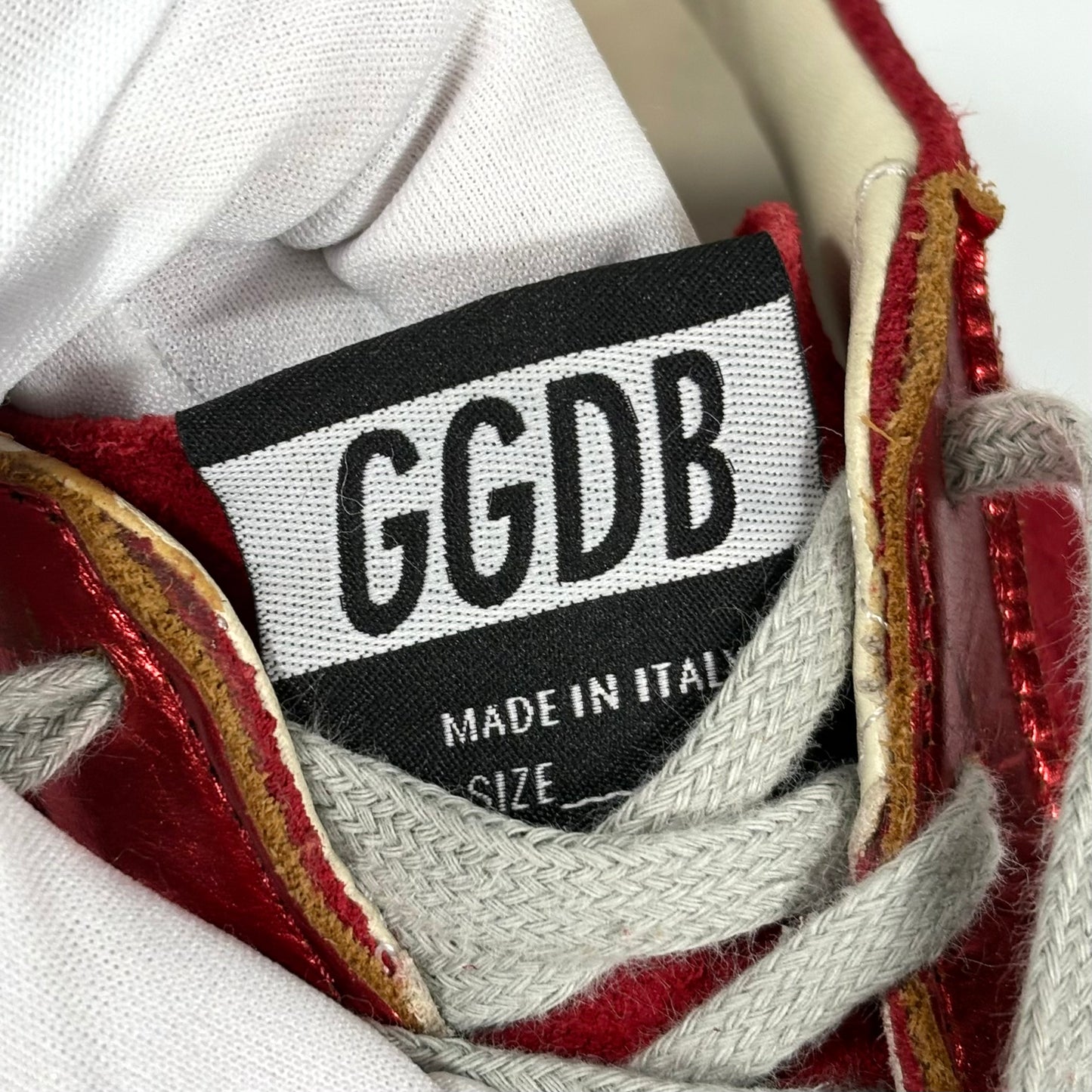 Golden goose Superstar in tessuto rosso 39