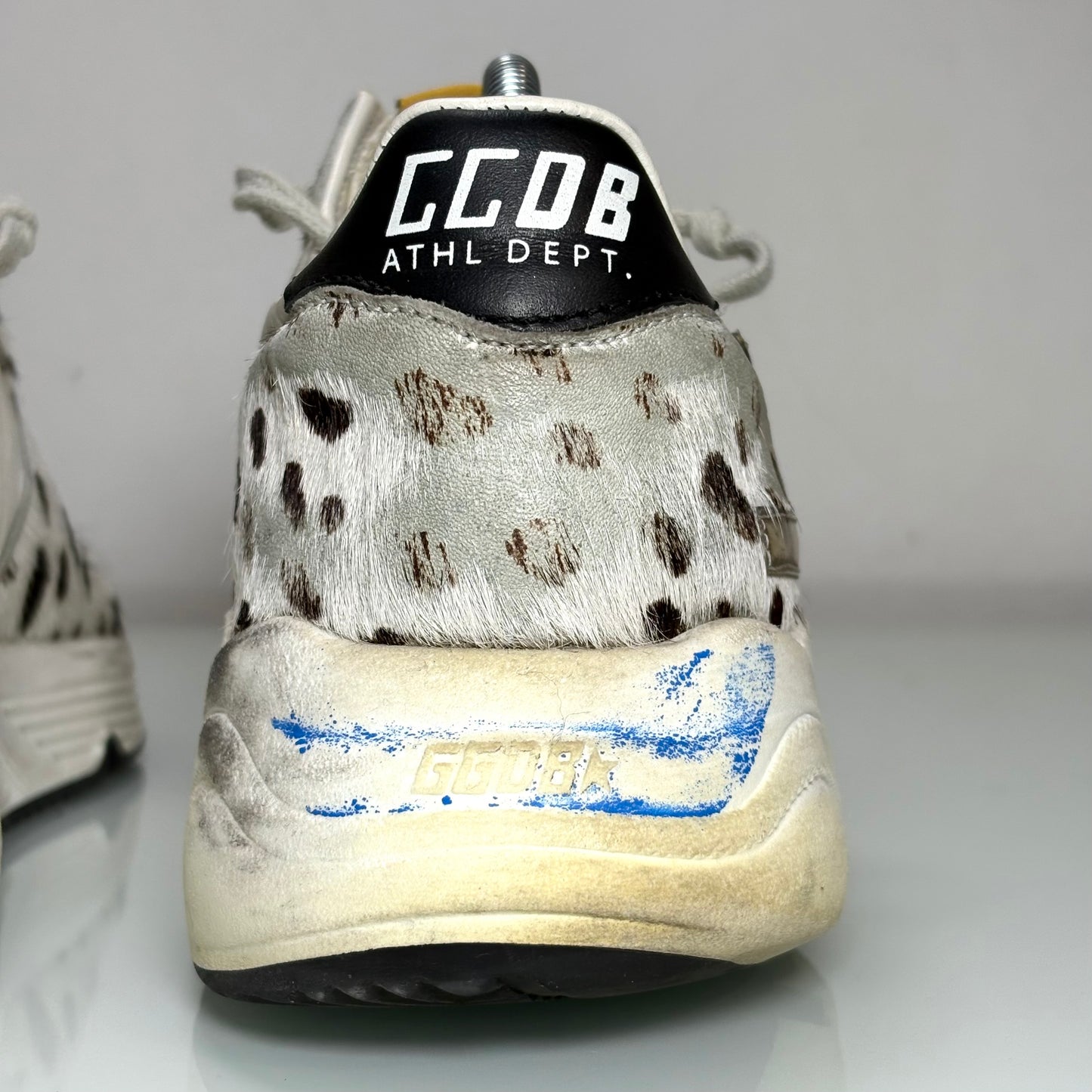 Golden goose Running Sole bianche con macchie nere 37