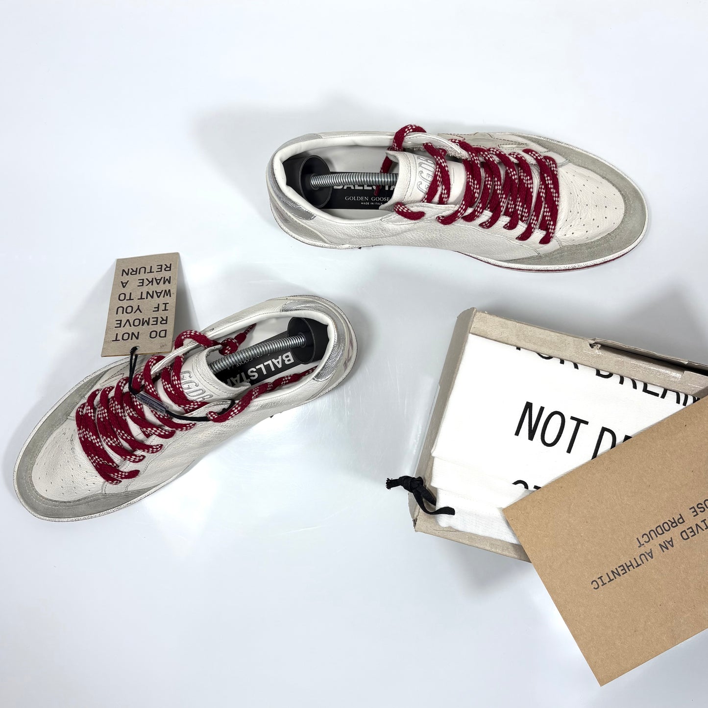 Golden goose Ballstar LTD bianco e argento 40