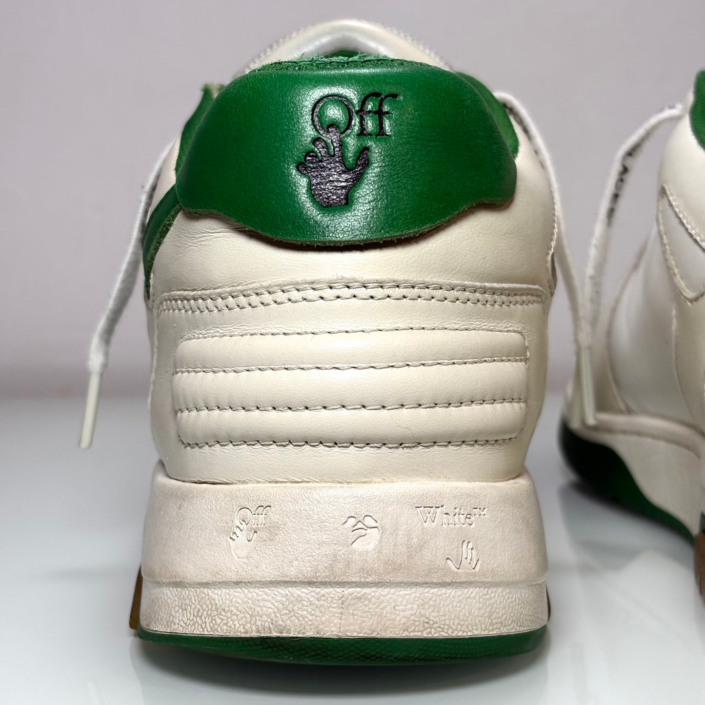 Off white Out of Office bianche e verdi 43