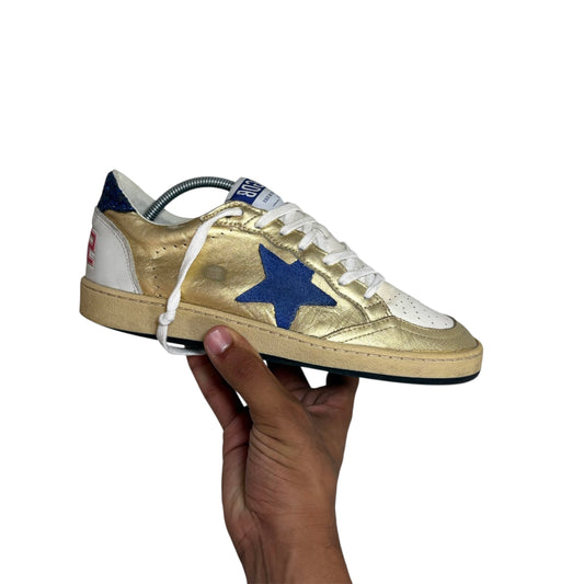 Golden goose ballstar blue e oro 38