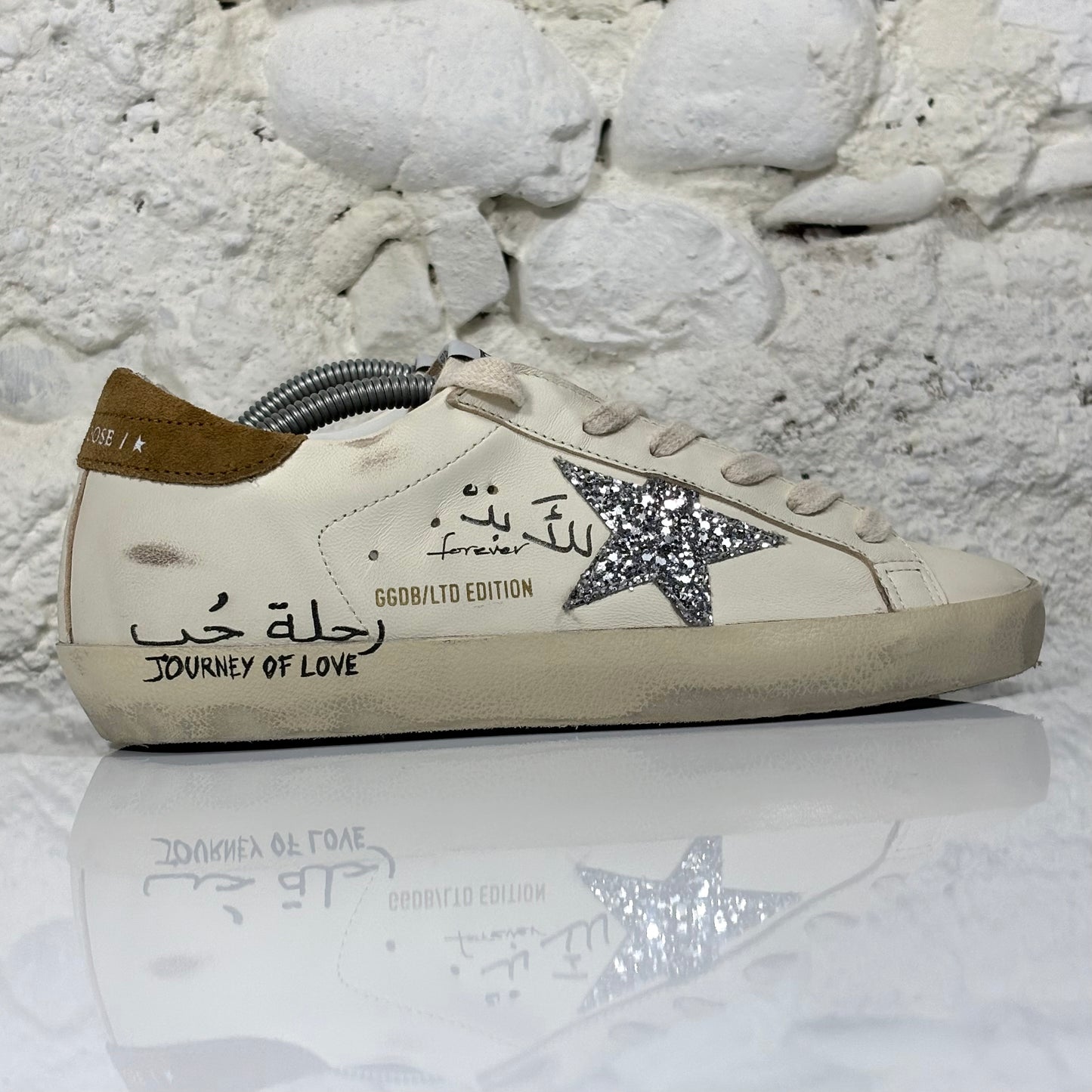 Golden goose Superstar panna con talloncini marroni 37