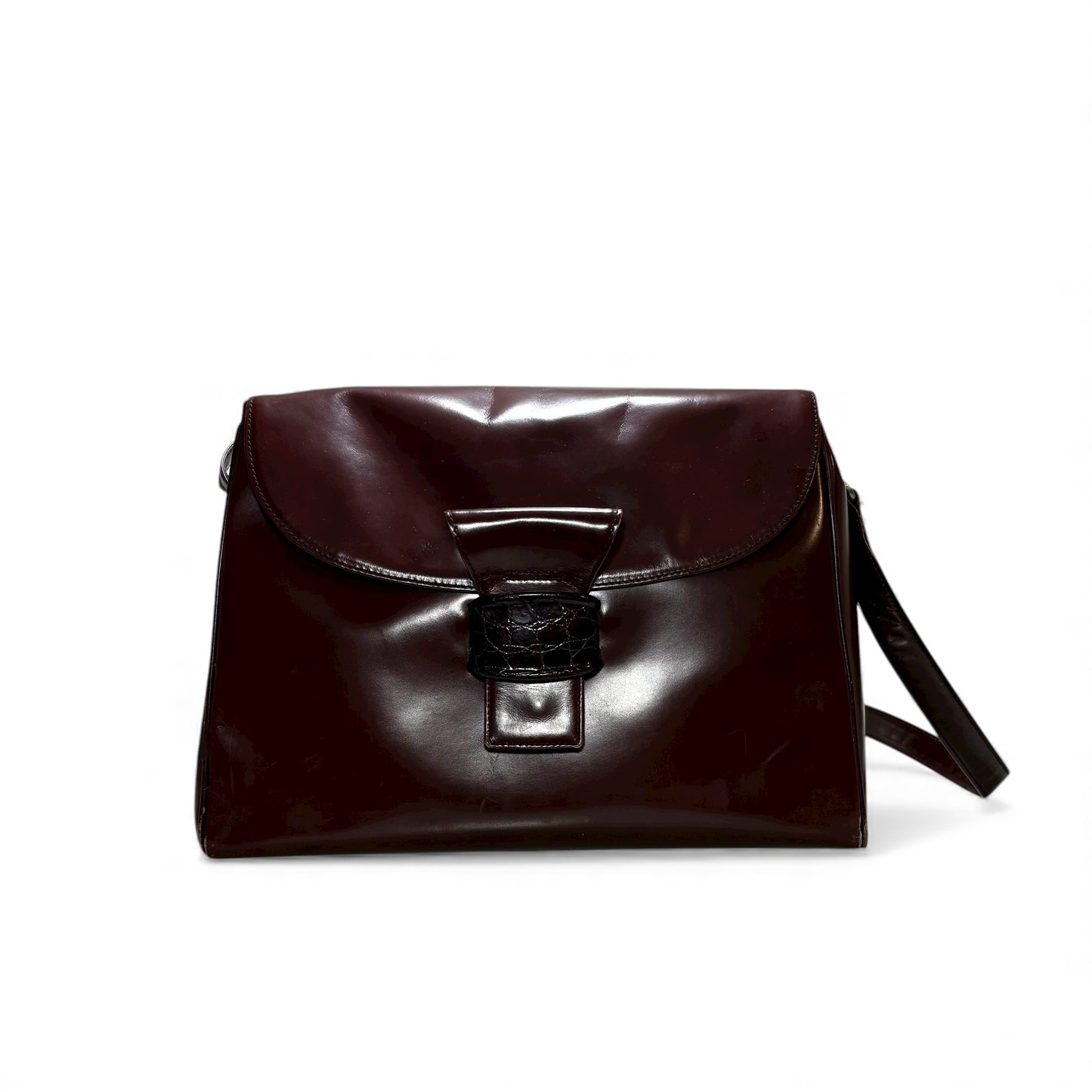 Prada Borsa in pelle vintage marrone