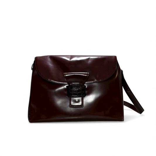 Prada Borsa in pelle vintage marrone