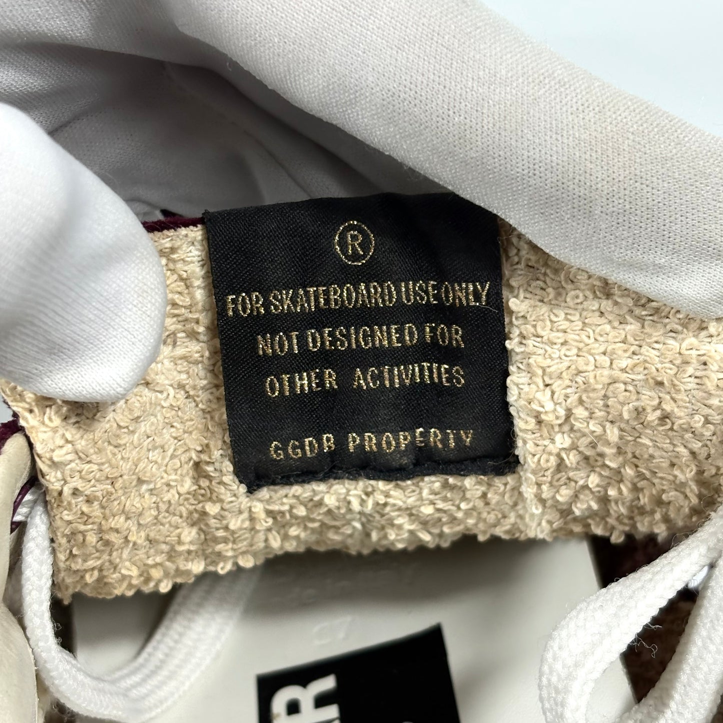 Golden goose Superstar bordeaux in velluto e pelle 37