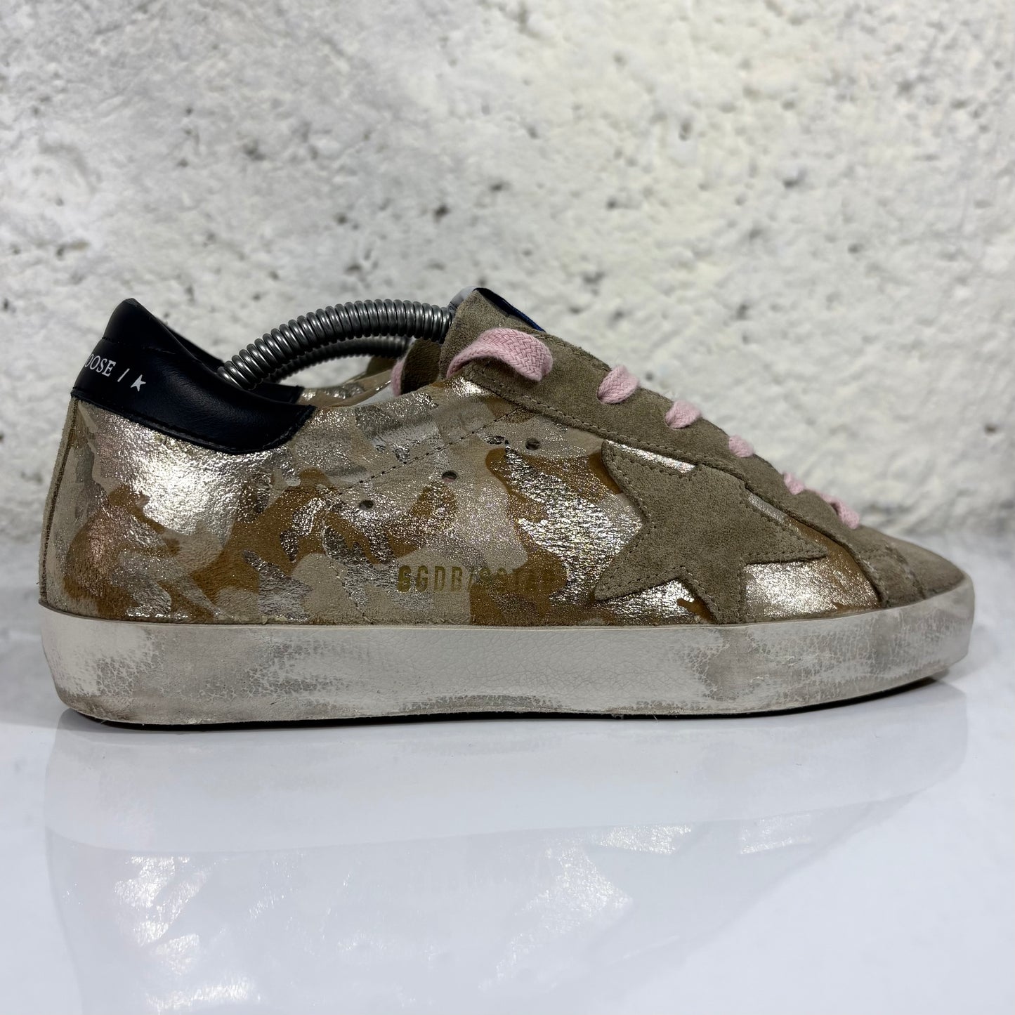 Golden goose Superstar oro mimetico 36