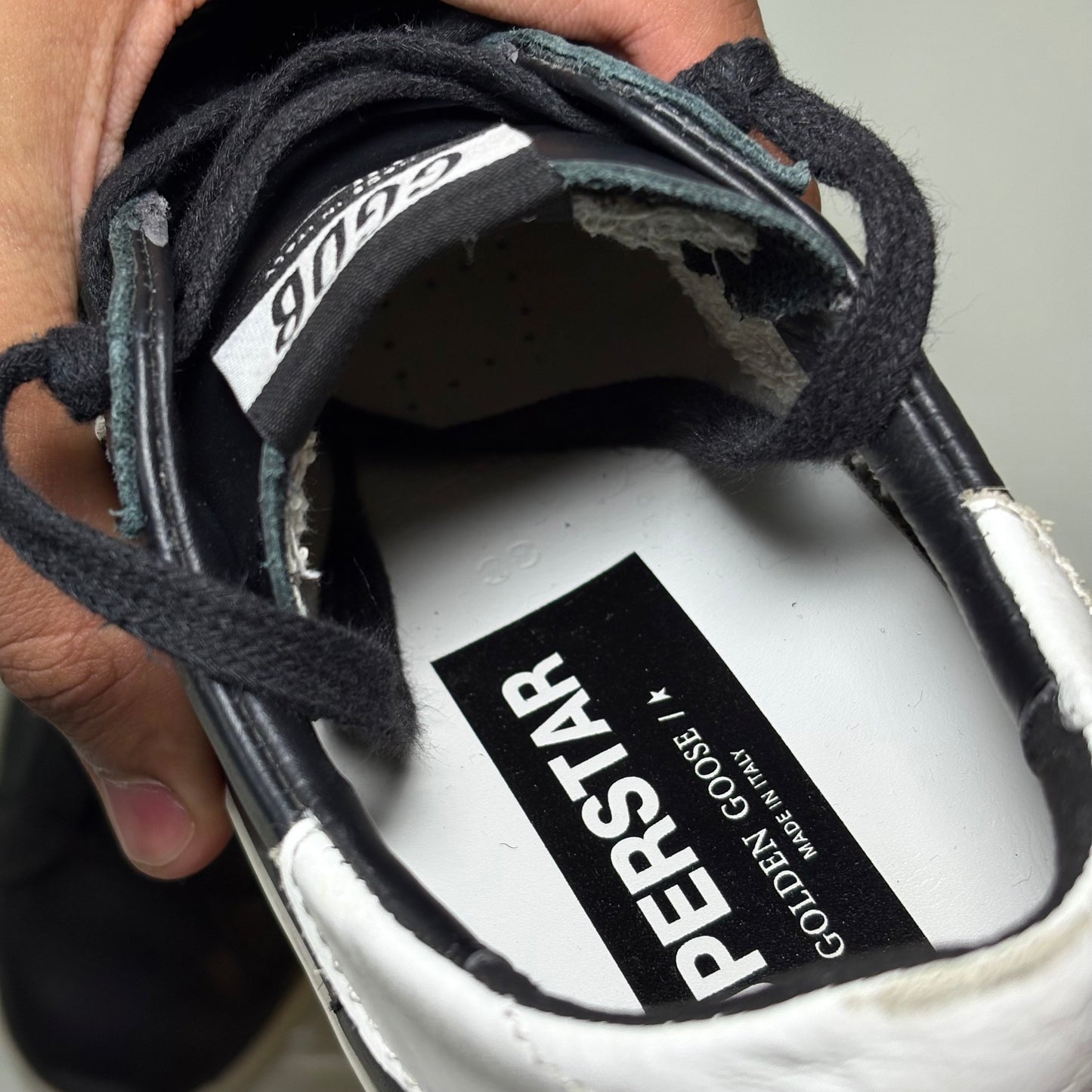 Golden goose Superstar nero e bianco 38