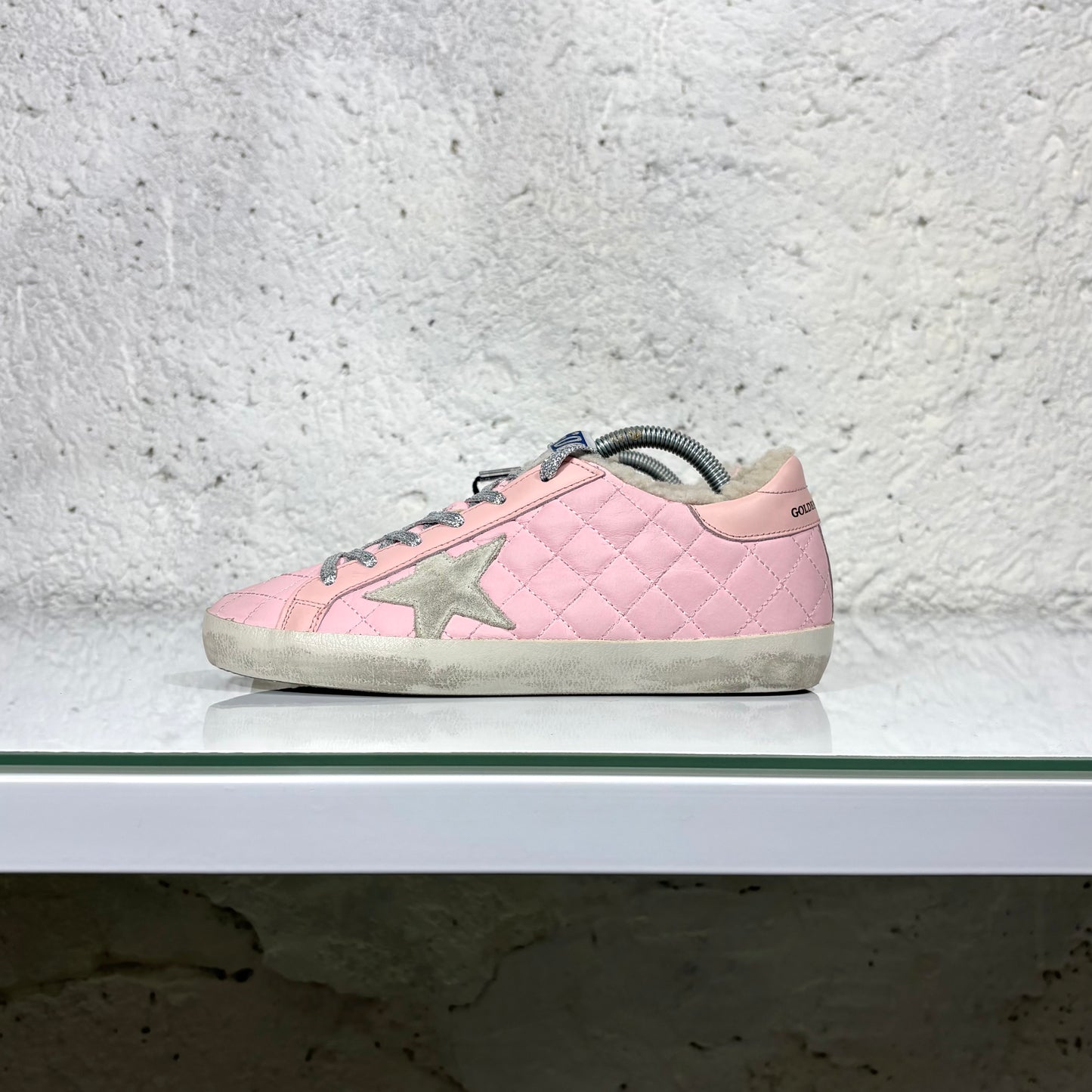 Golden goose Superstar rosa Soft shearling 38