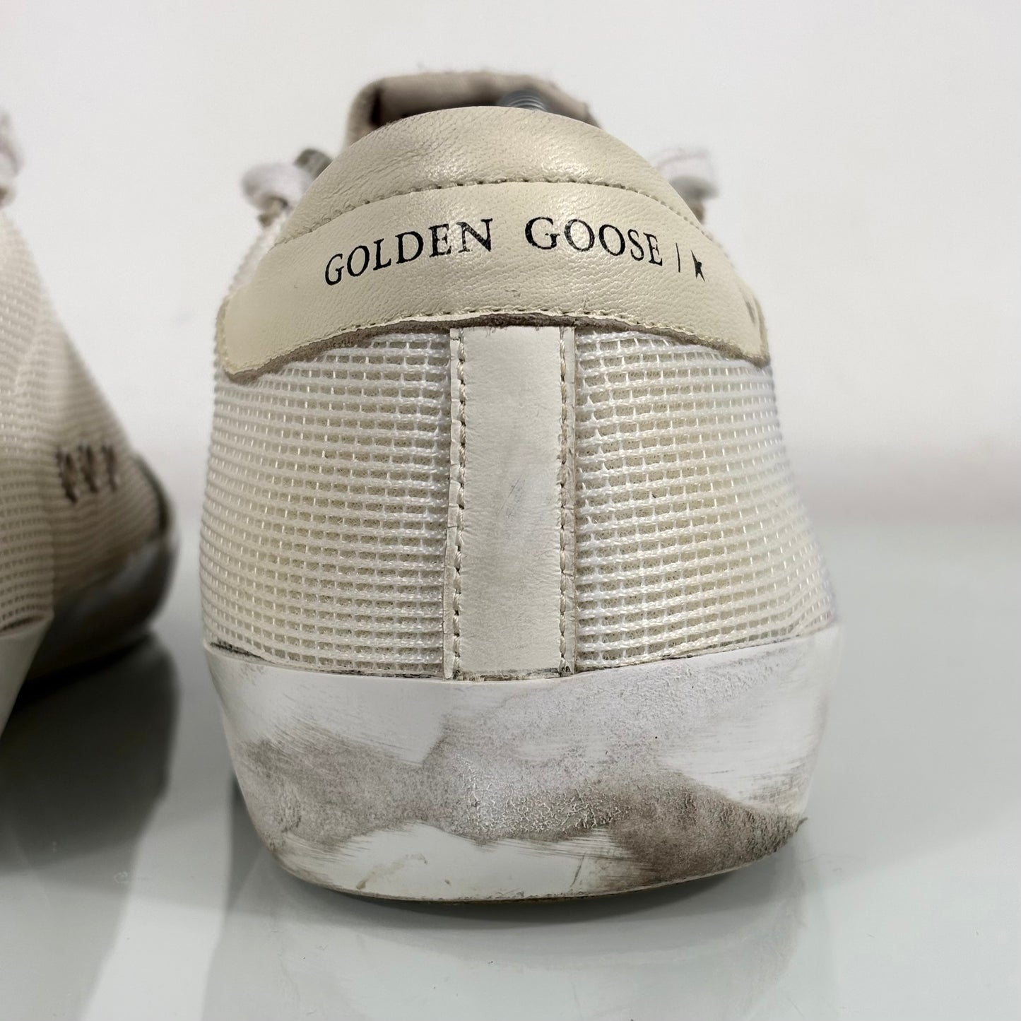 Golden goose Superstar bianche e Stella nera in tessuto e pelle 42