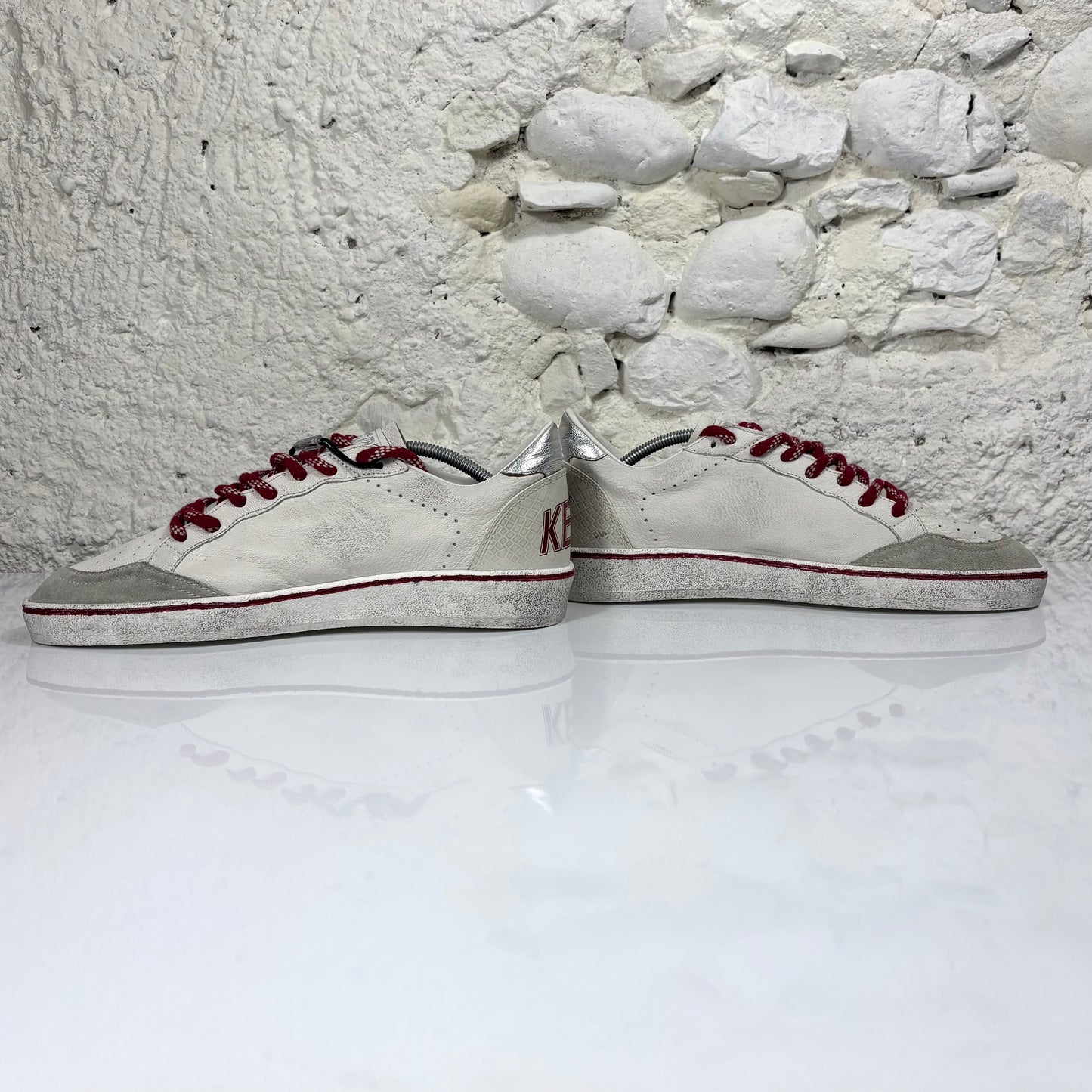 Golden goose Ballstar LTD bianco e argento 40