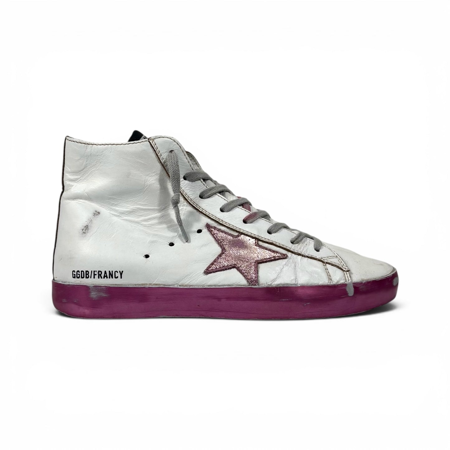 Golden goose Francy bianche e fucsia 38