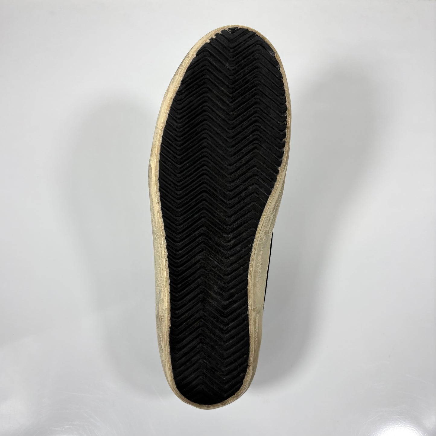 Golden goose Superstar in velluto nero con tallone argento 39