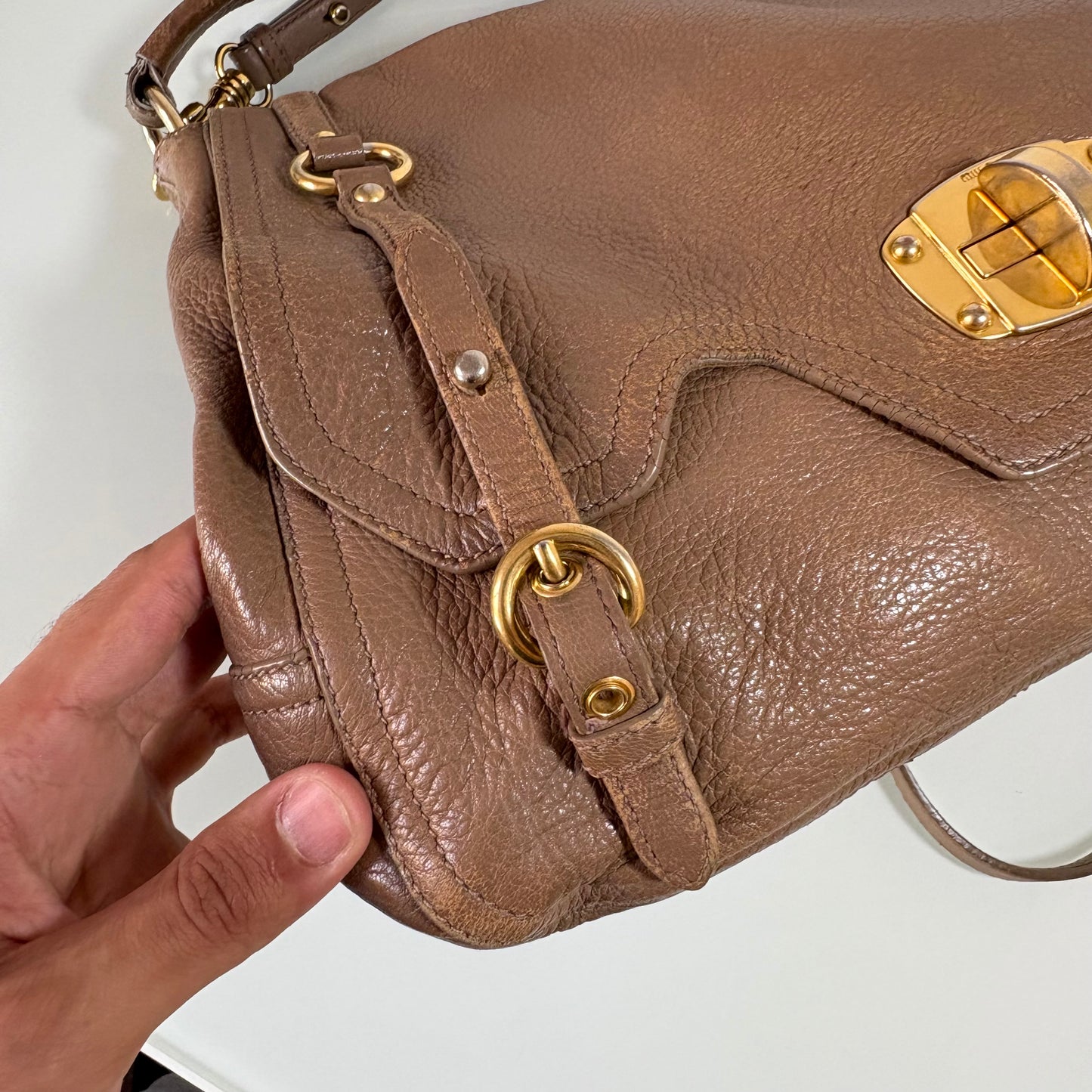 Borsa Miu Miu in vitello