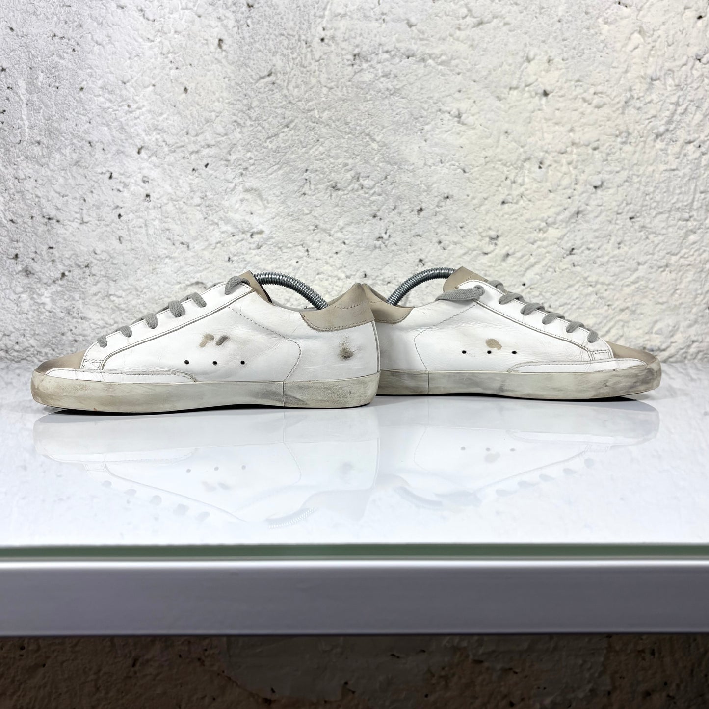 Golden goose superstar bianche e beige 38