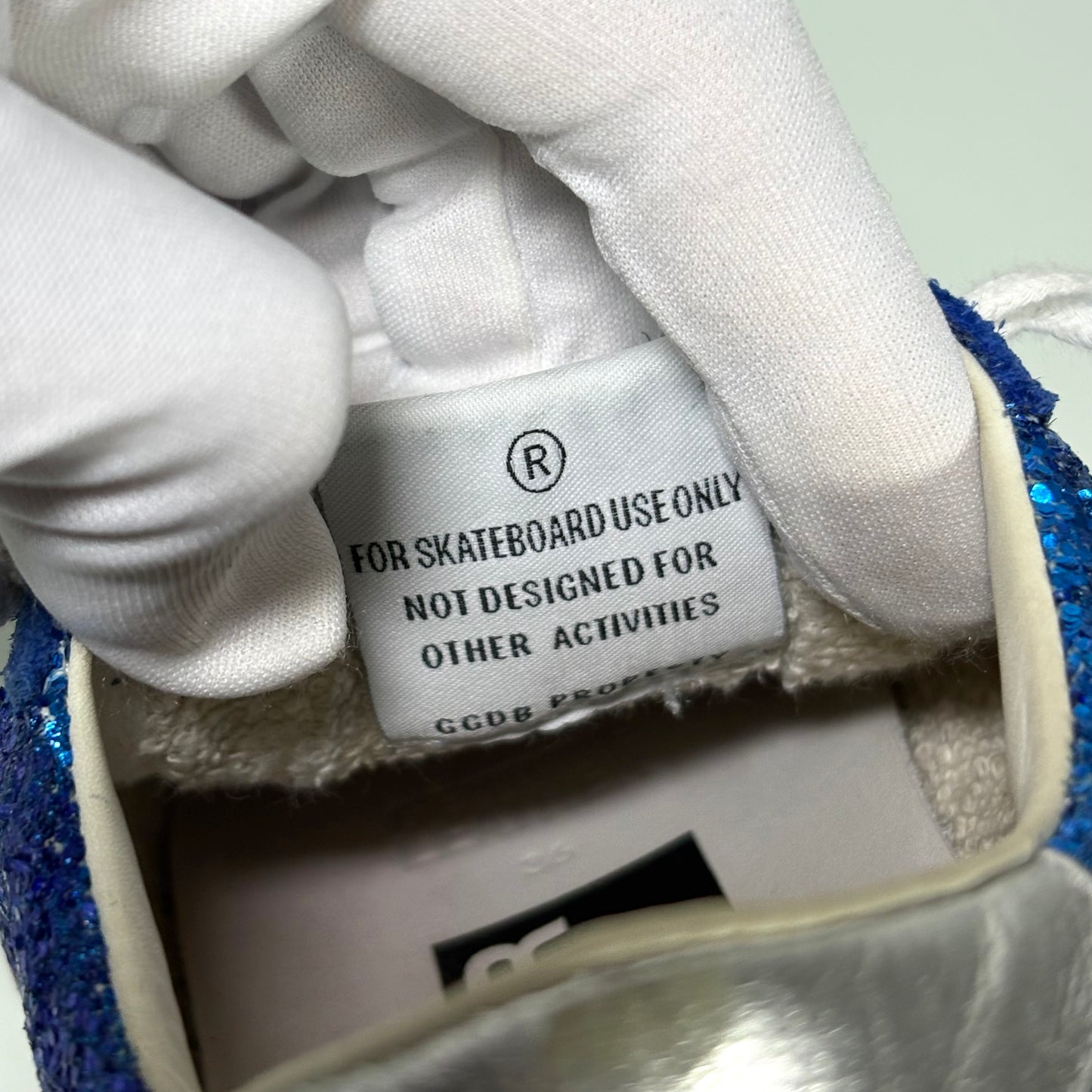 Golden goose Ballstar blue glitter 36