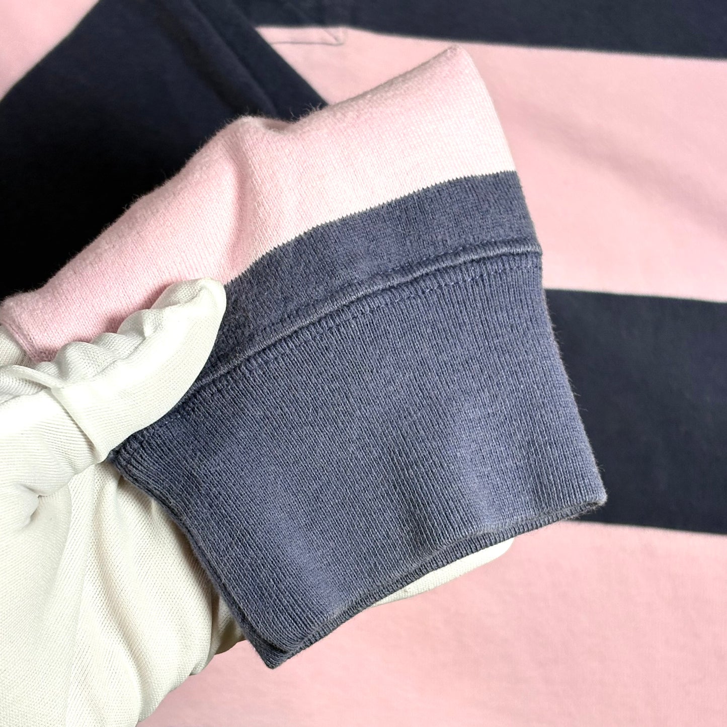 Polo Ralph Lauren maglia a maniche lunghe rosa e blu L