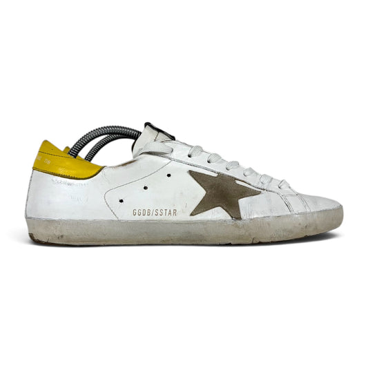 Golden goose Superstar bianche con talloncini gialli 42