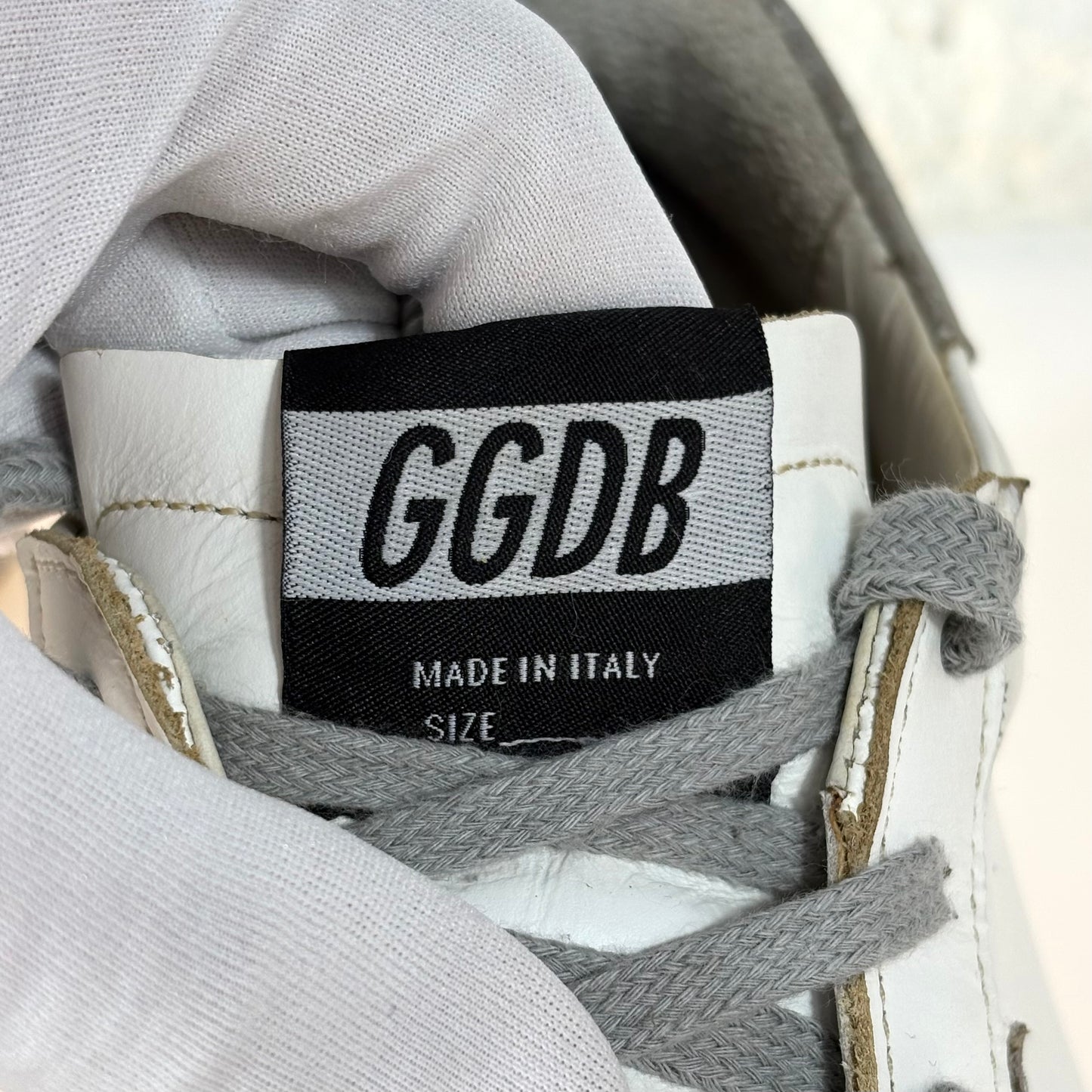Golden goose Superstar bianche e argento 41