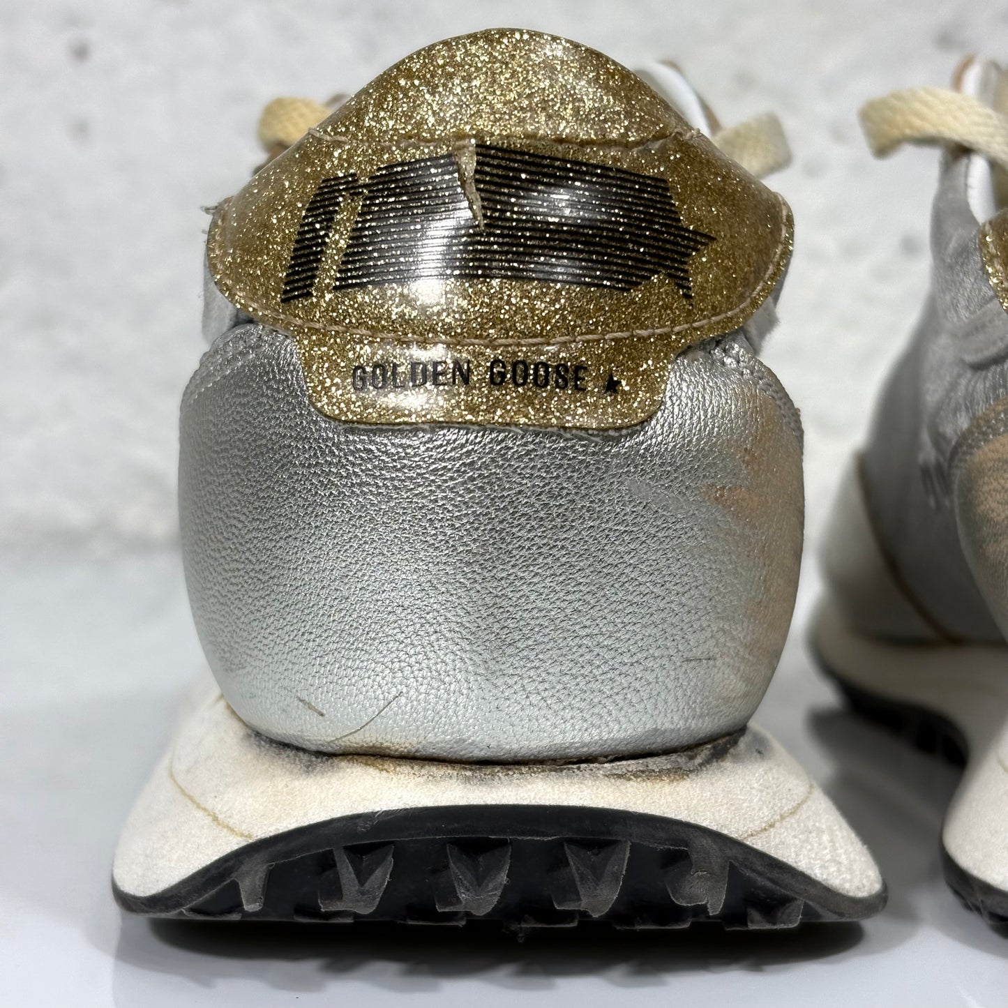 Golden goose Marathon argento e oro 39