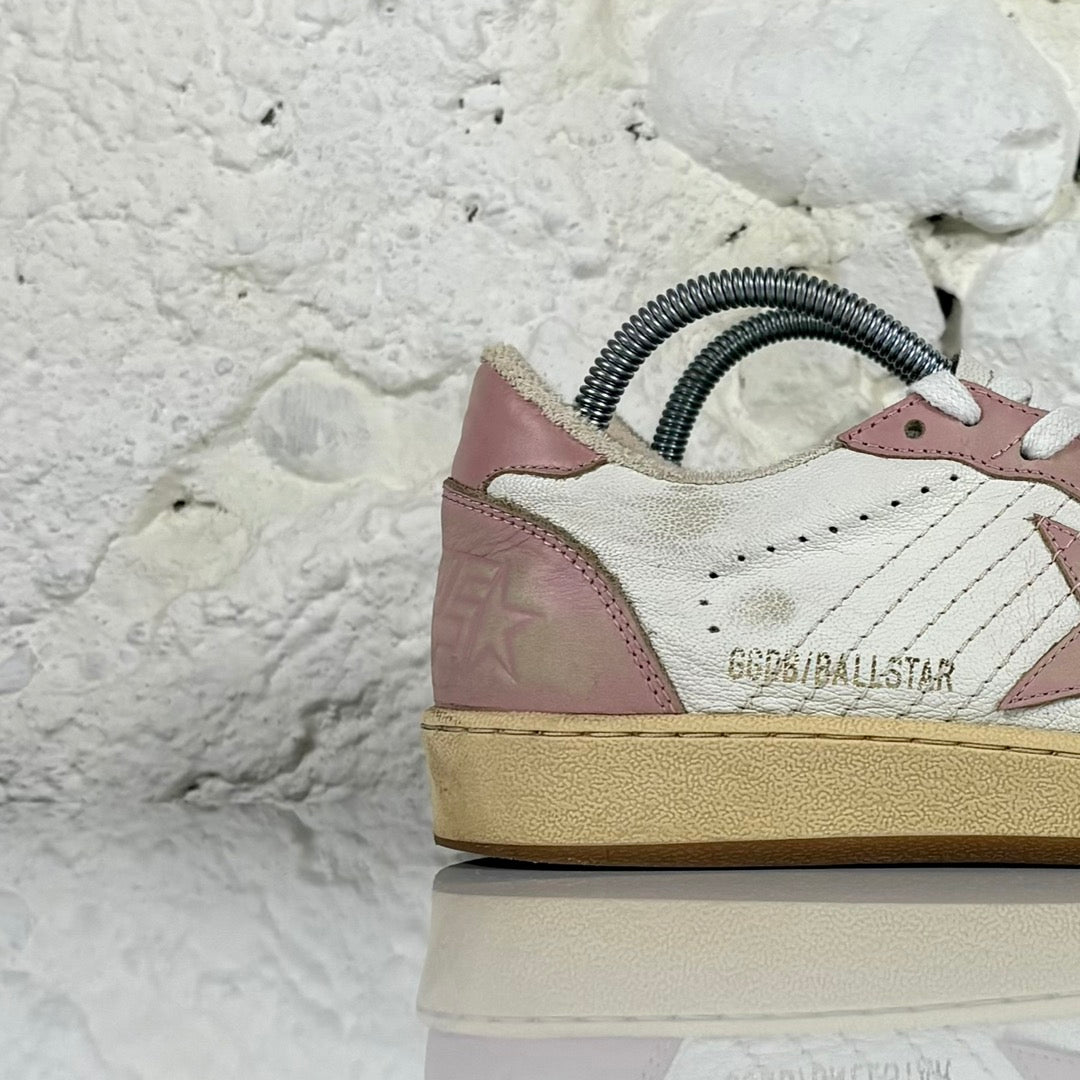 Golden goose Ballstar bianche e rosa 37