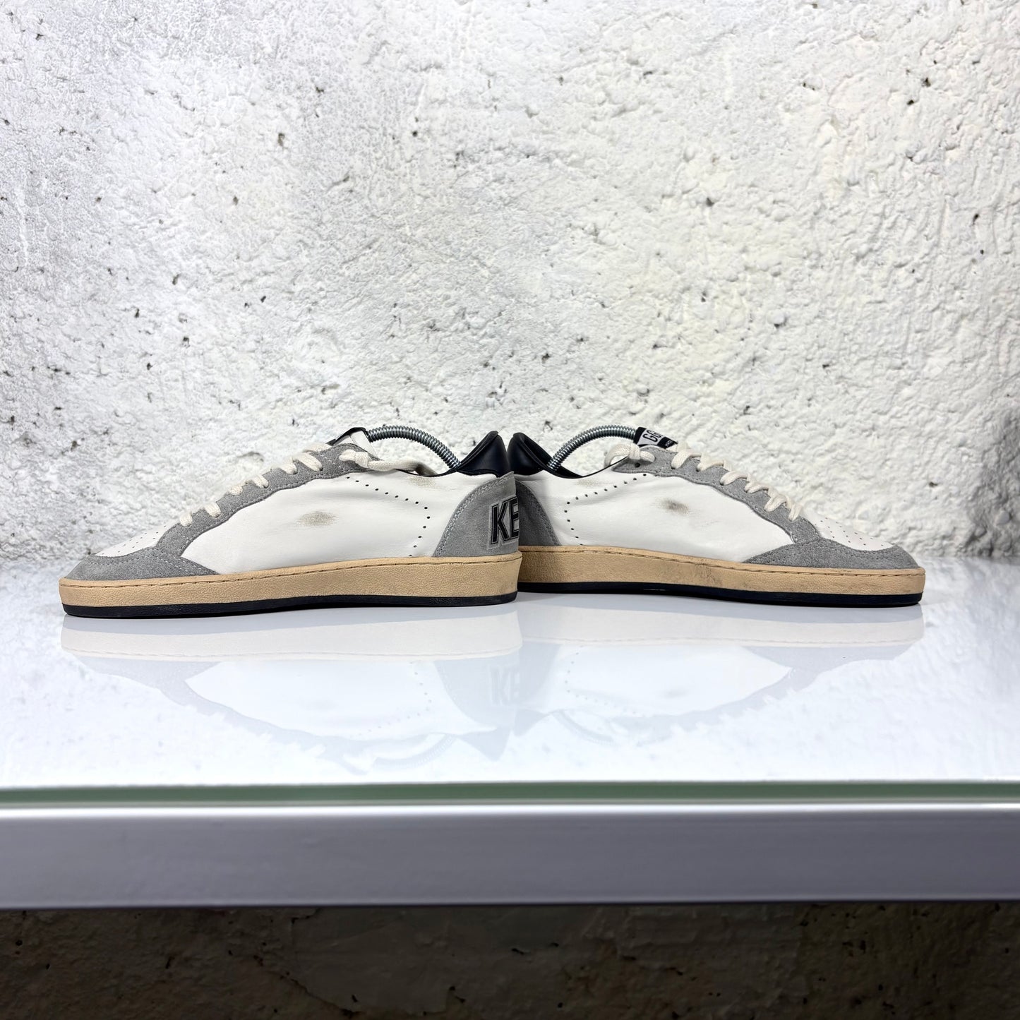 Golden goose Ballstar bianche stella nera brillantinata 39