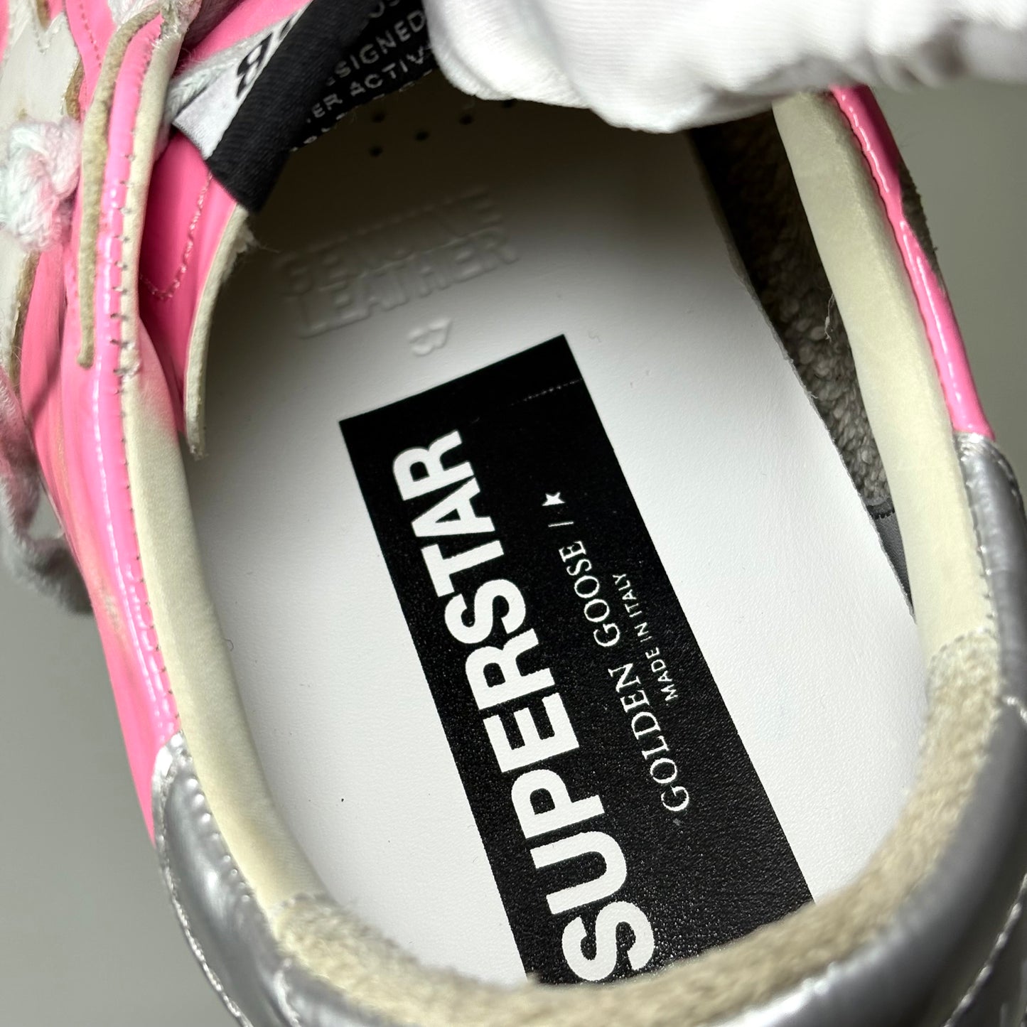 Golden goose Superstar rosa e tallone argento 37