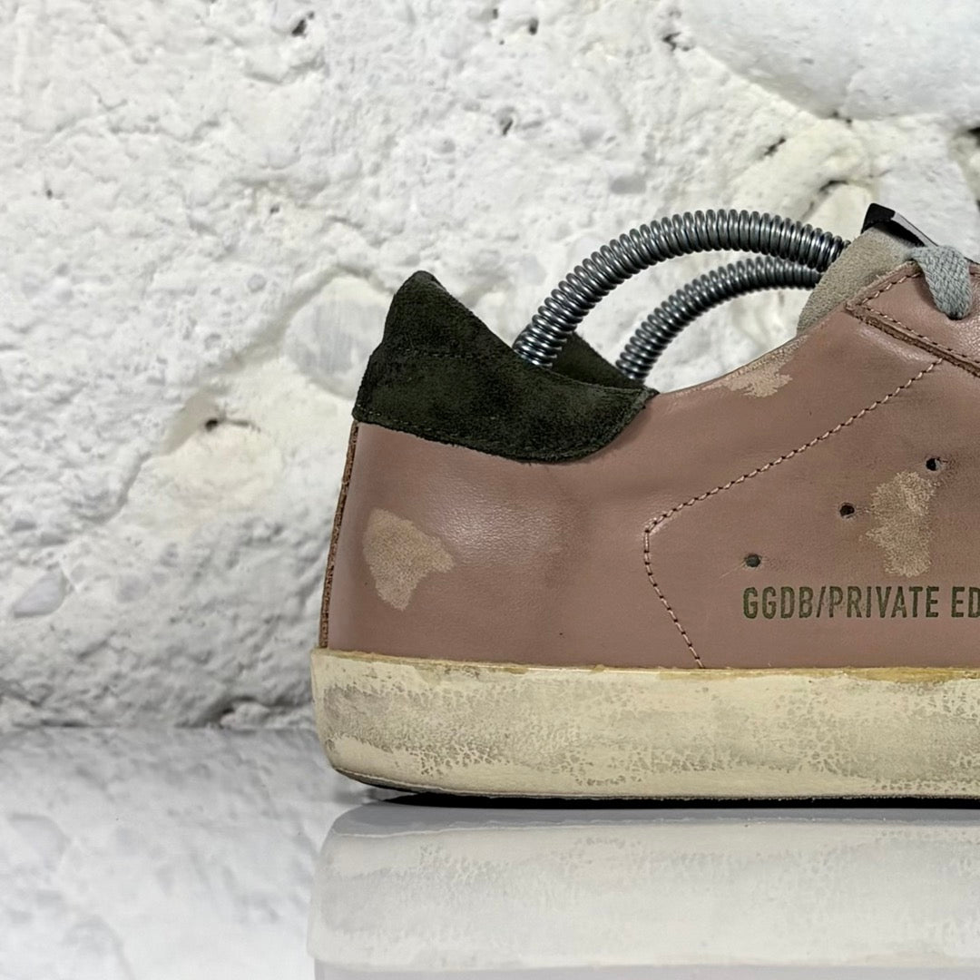 Golden goose Superstar LTD beige con stella e talloncini neri 39