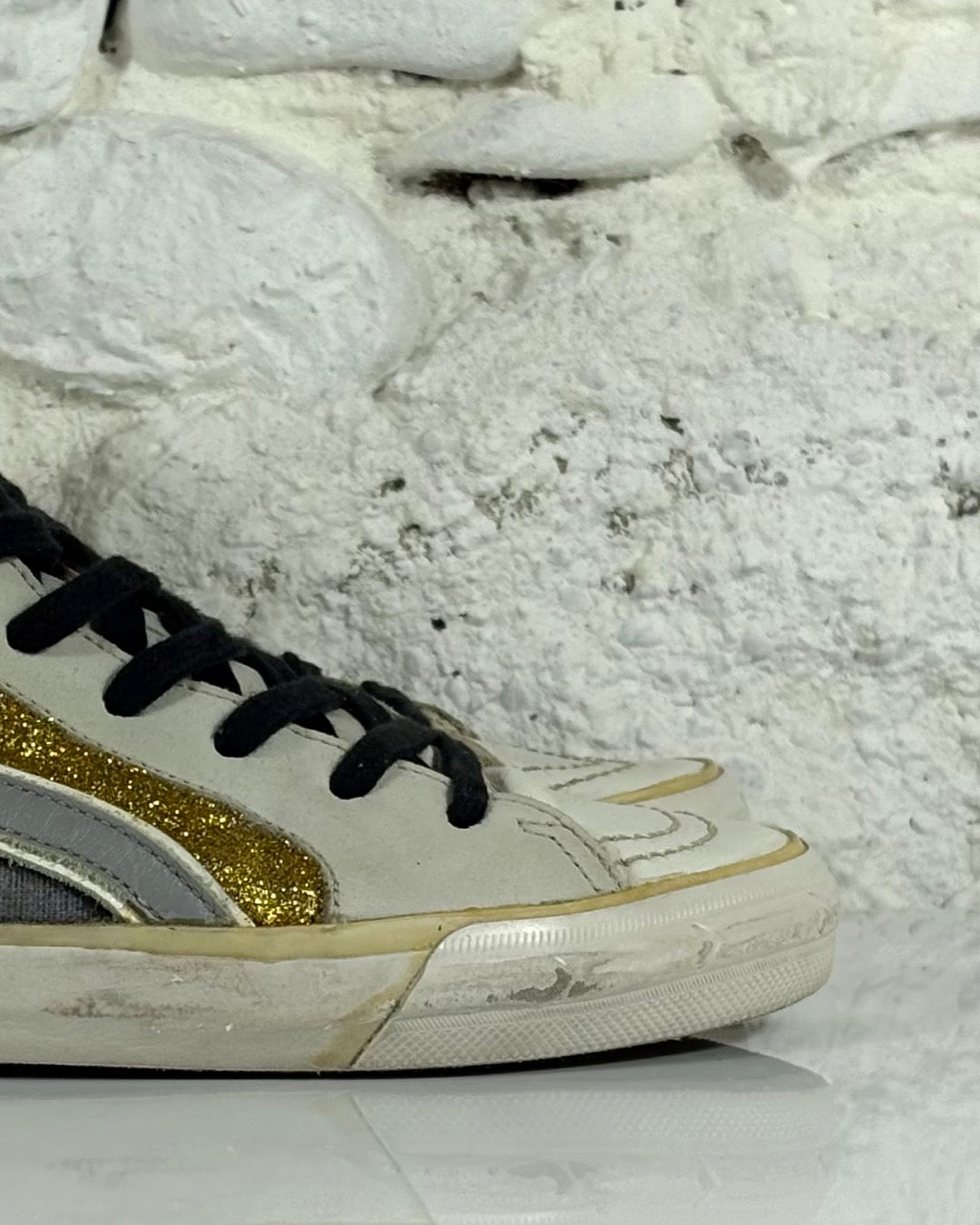 Golden goose Slide grigie e oro 37