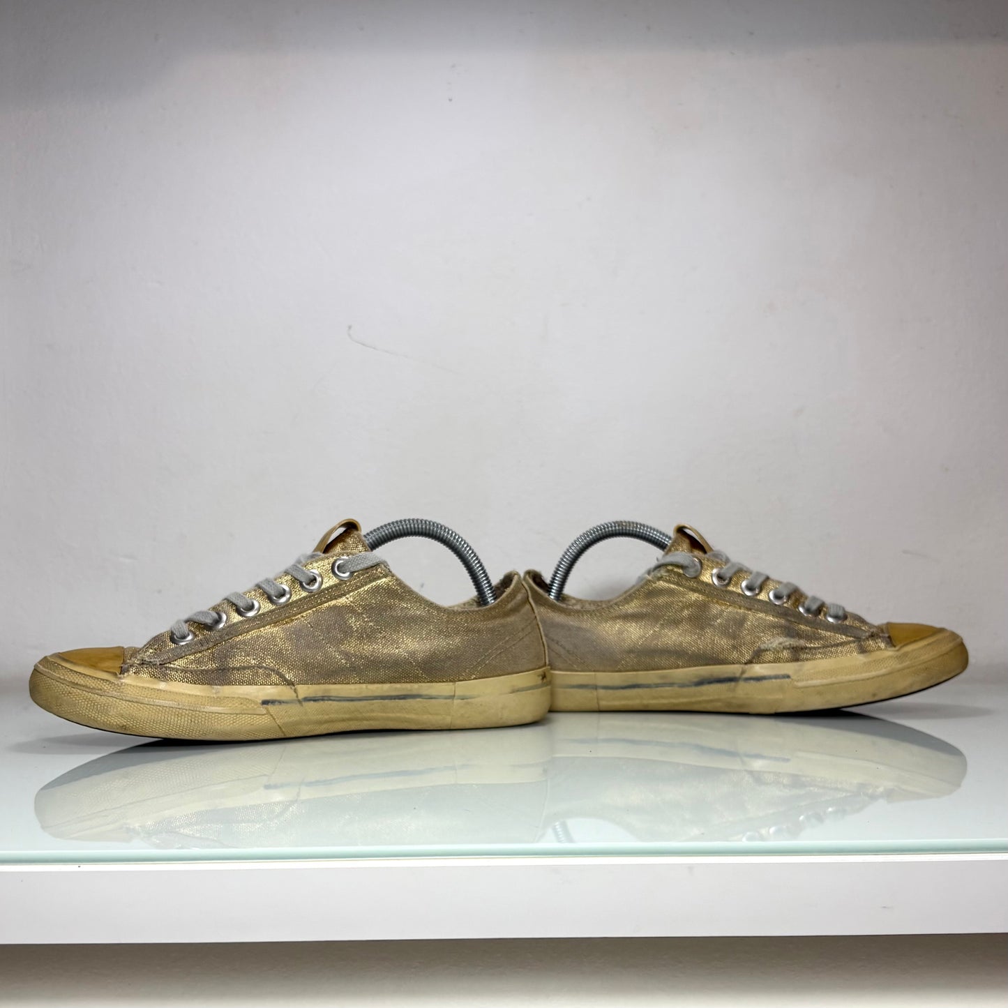 Golden goose V-Star oro e stella blu 38