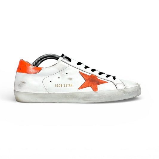 Golden goose Superstar bianche e arancione 43