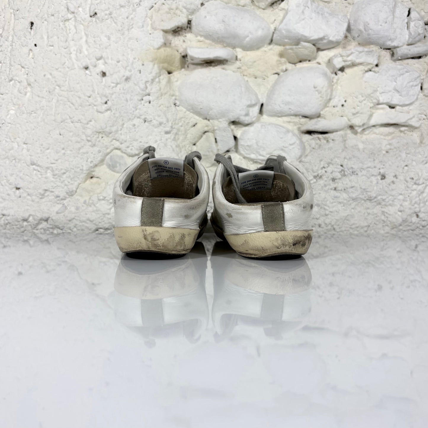 Golden goose Superstar bianche stella glitter 39