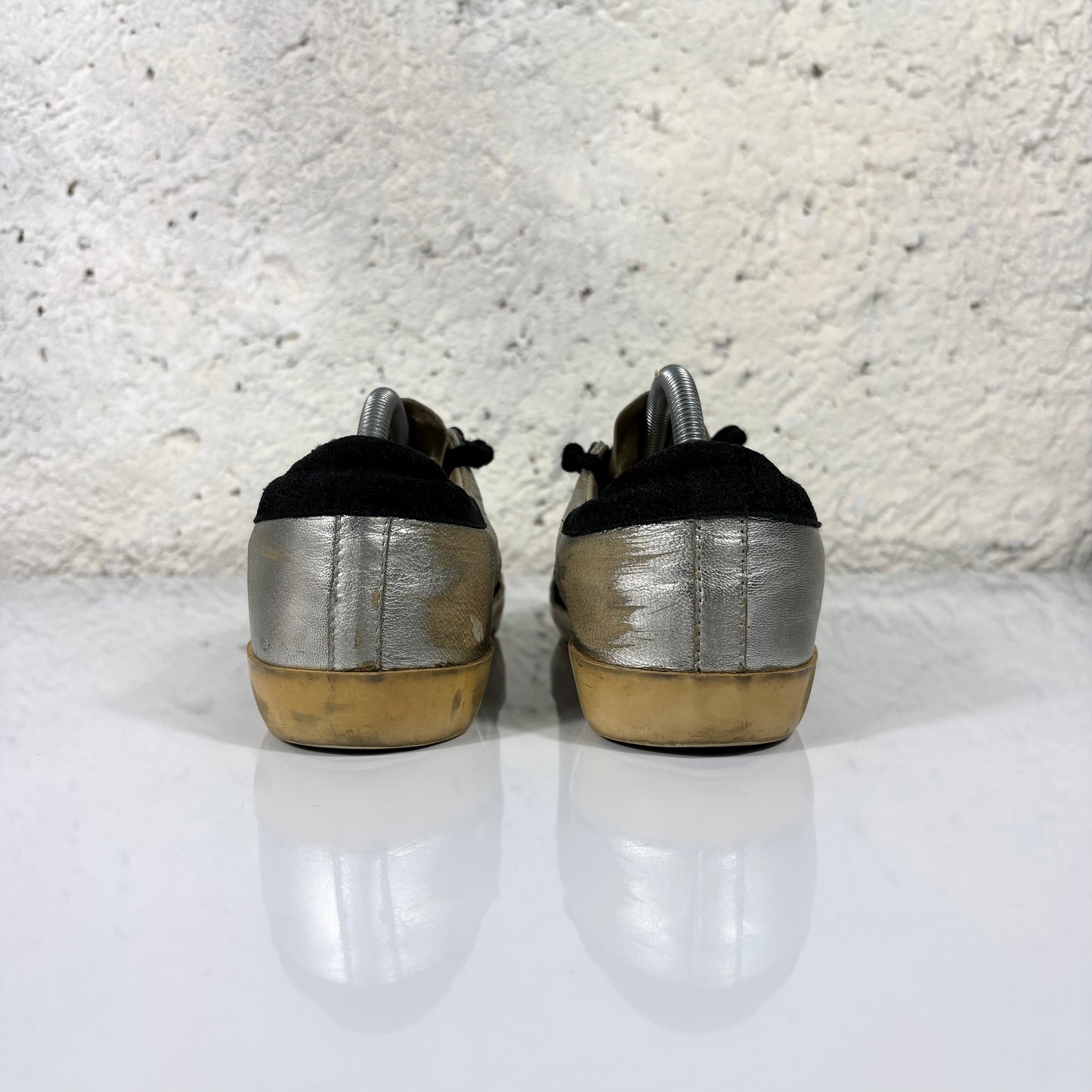 Golden goose Superstar argento e nero 38
