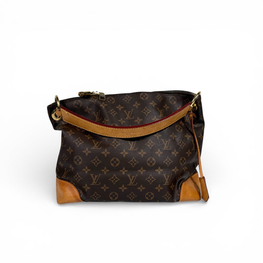 Louis Vuitton Berri MM monogram marrone e rifiniture in vacchetta