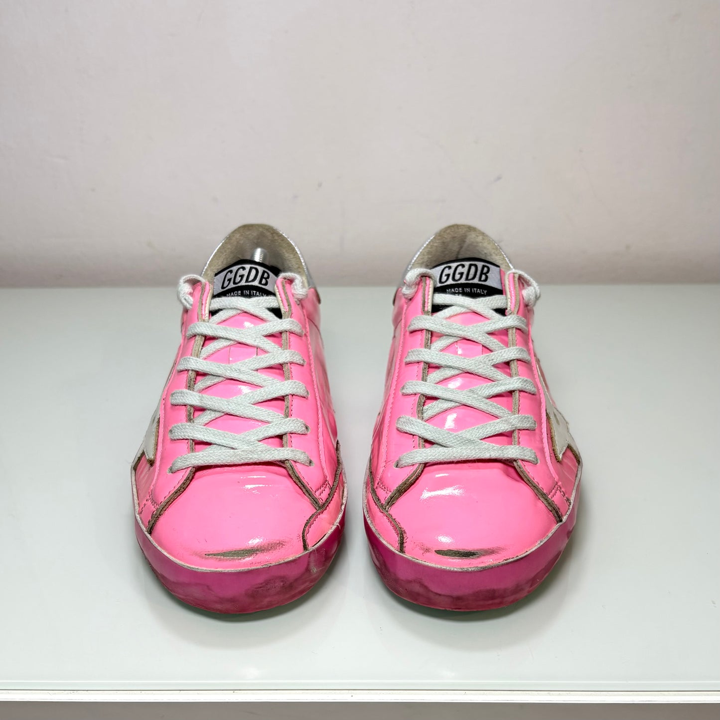 Golden goose Superstar rosa e tallone argento 37