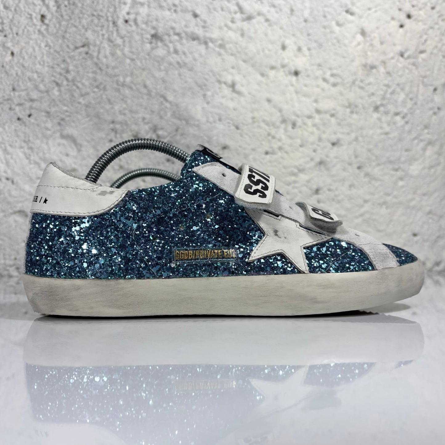 Golden goose Old School blu glitter 40 limited edition