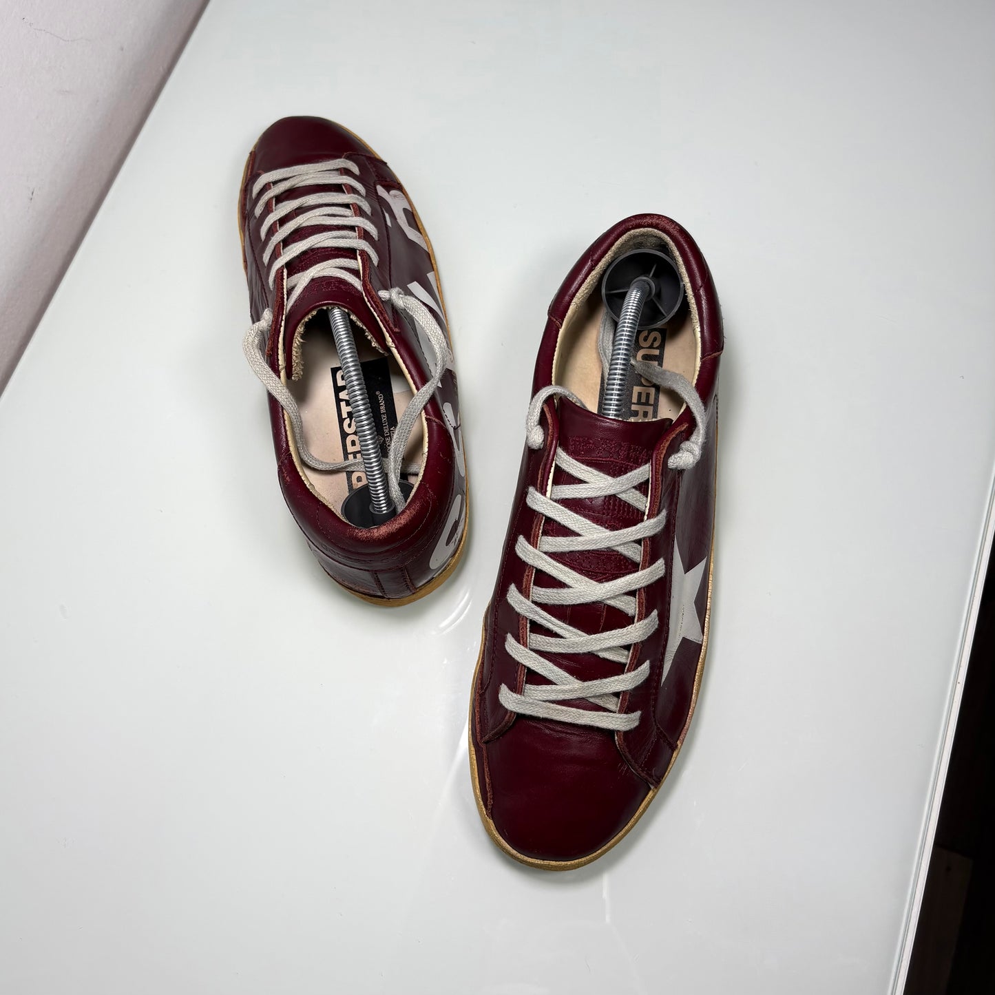 Golden goose Superstar bordeaux scritta laterale “STAR” 39