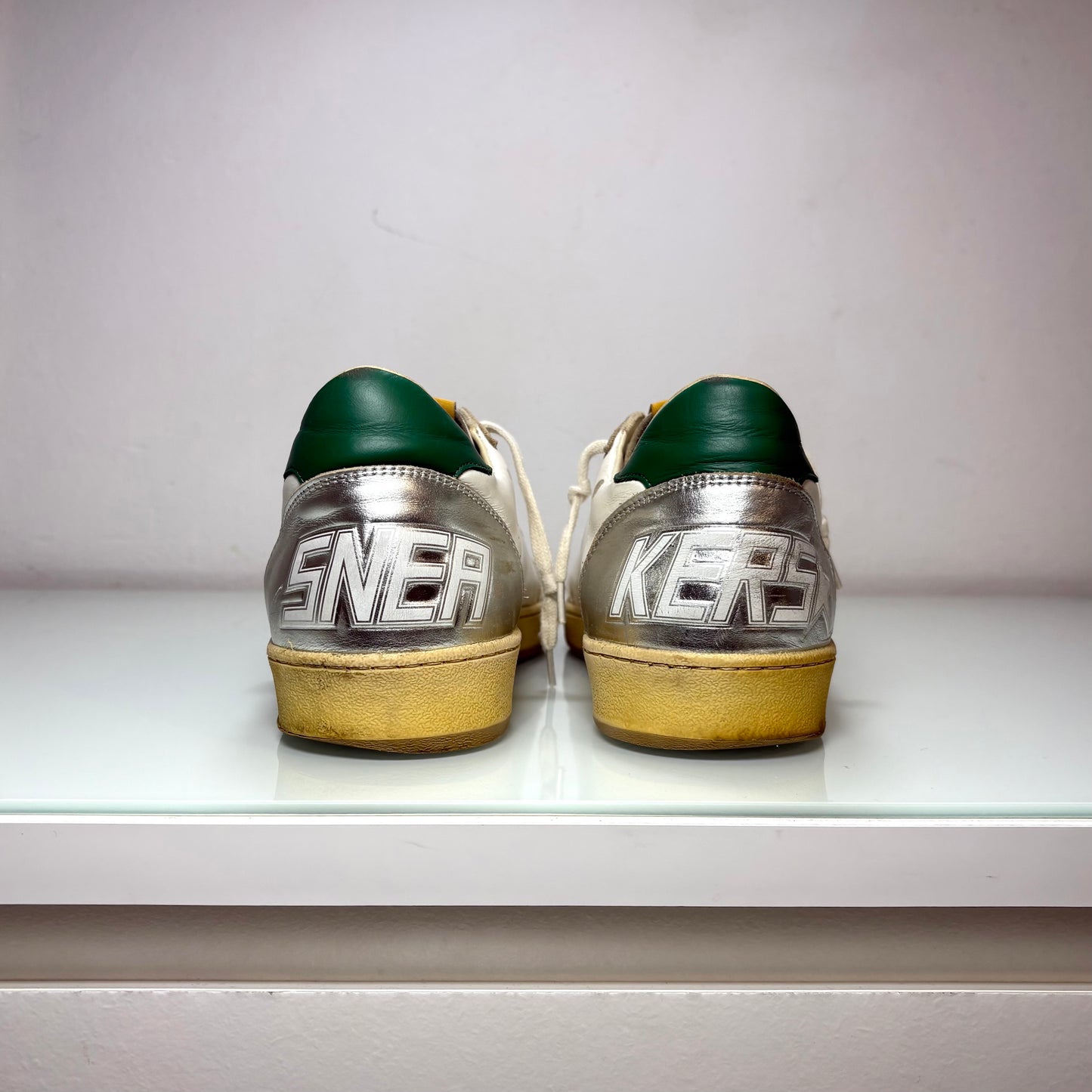 Golden goose Ballstar bianche e argento 44