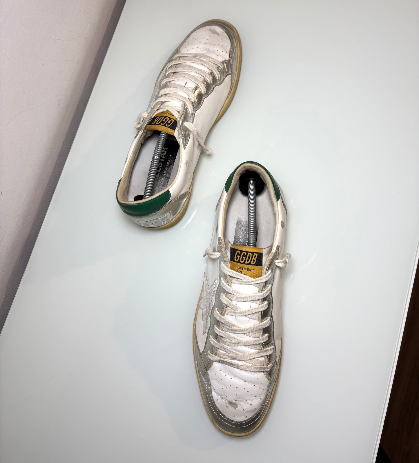 Golden goose Ballstar bianche e argento 44