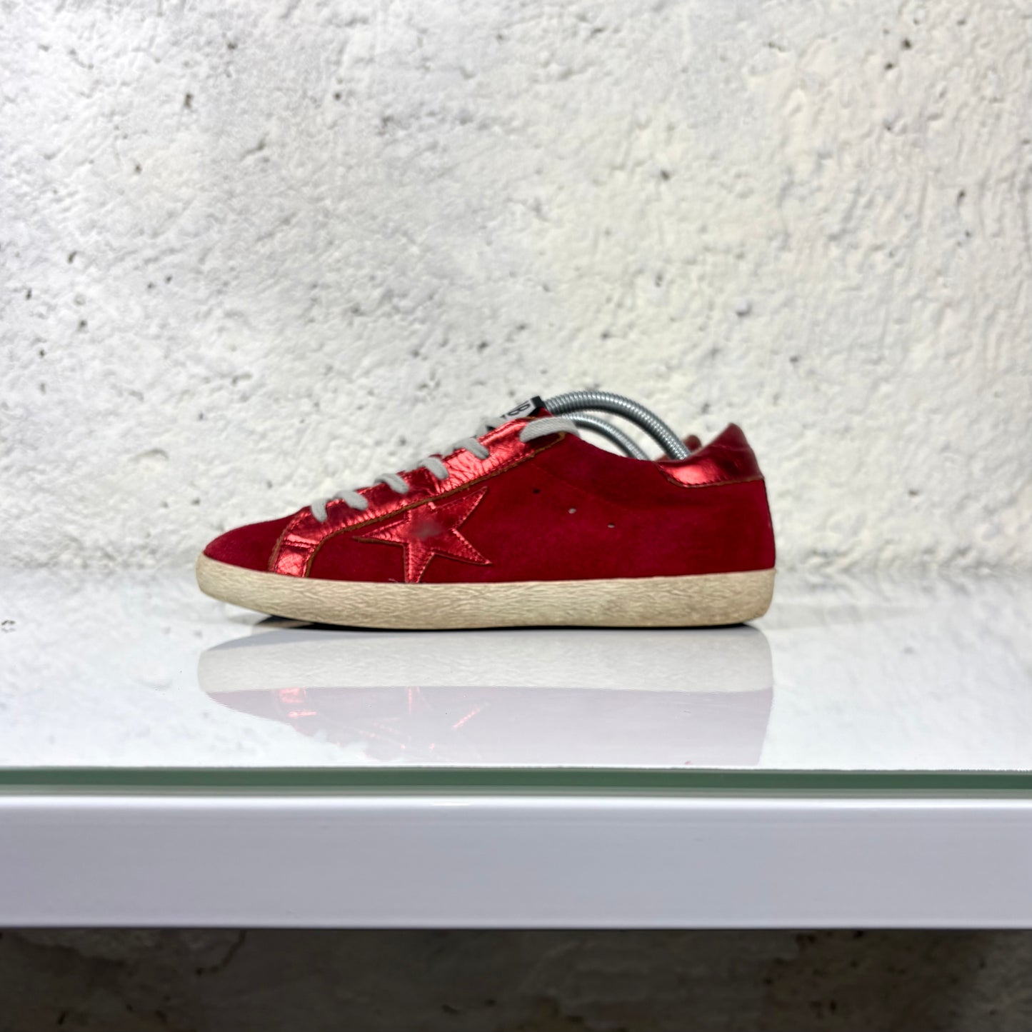 Golden goose Superstar in tessuto rosso 39