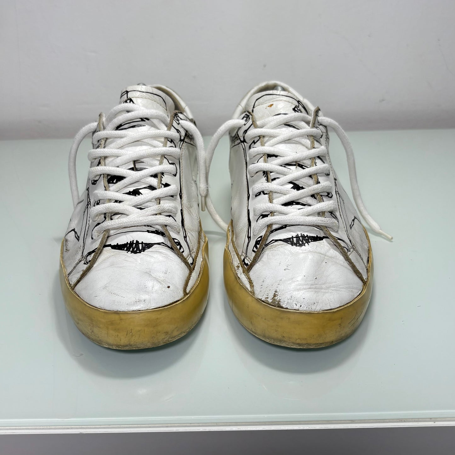 Golden goose superstar bianche e nere 43