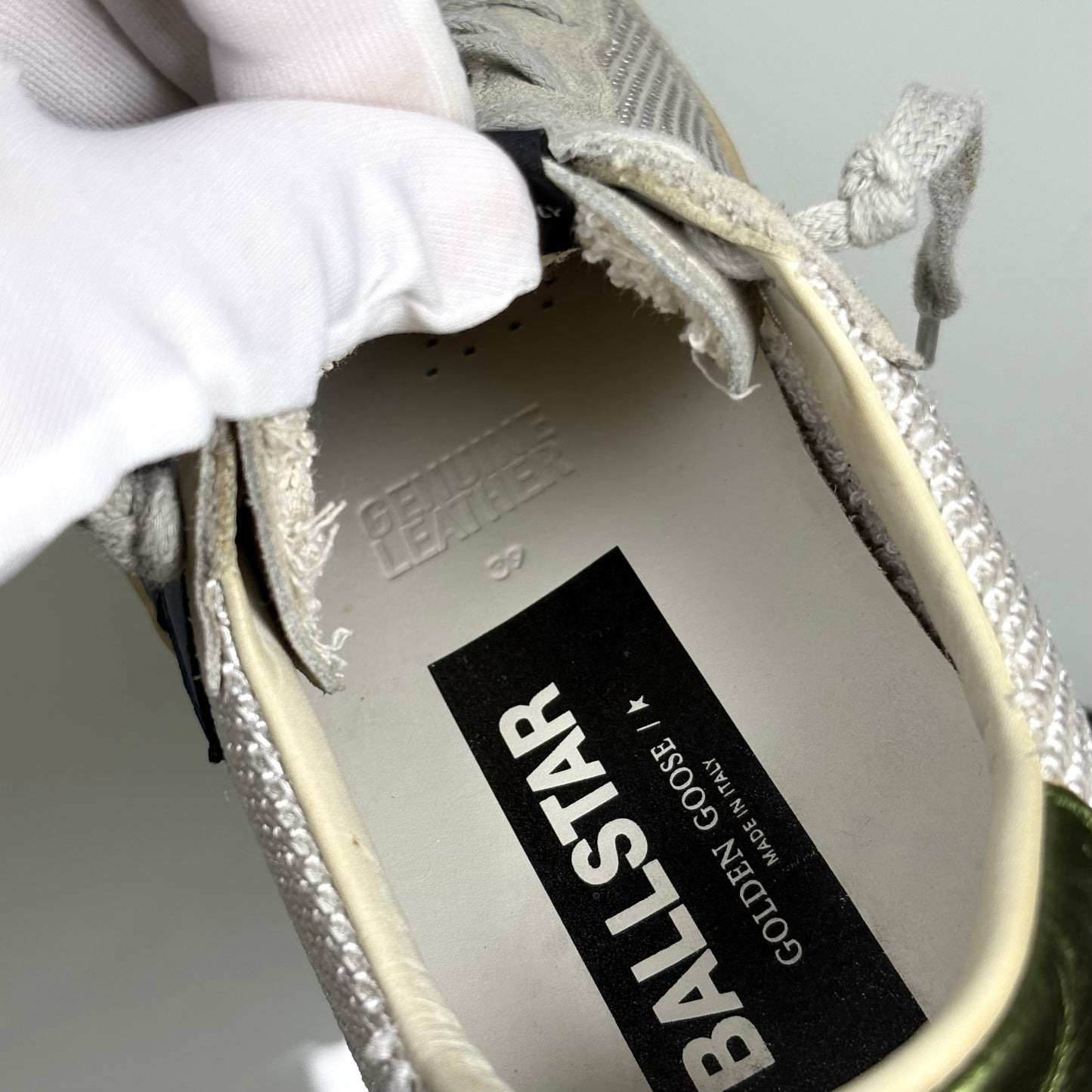 Golden goose Ballstar grigio e Stella blu 39